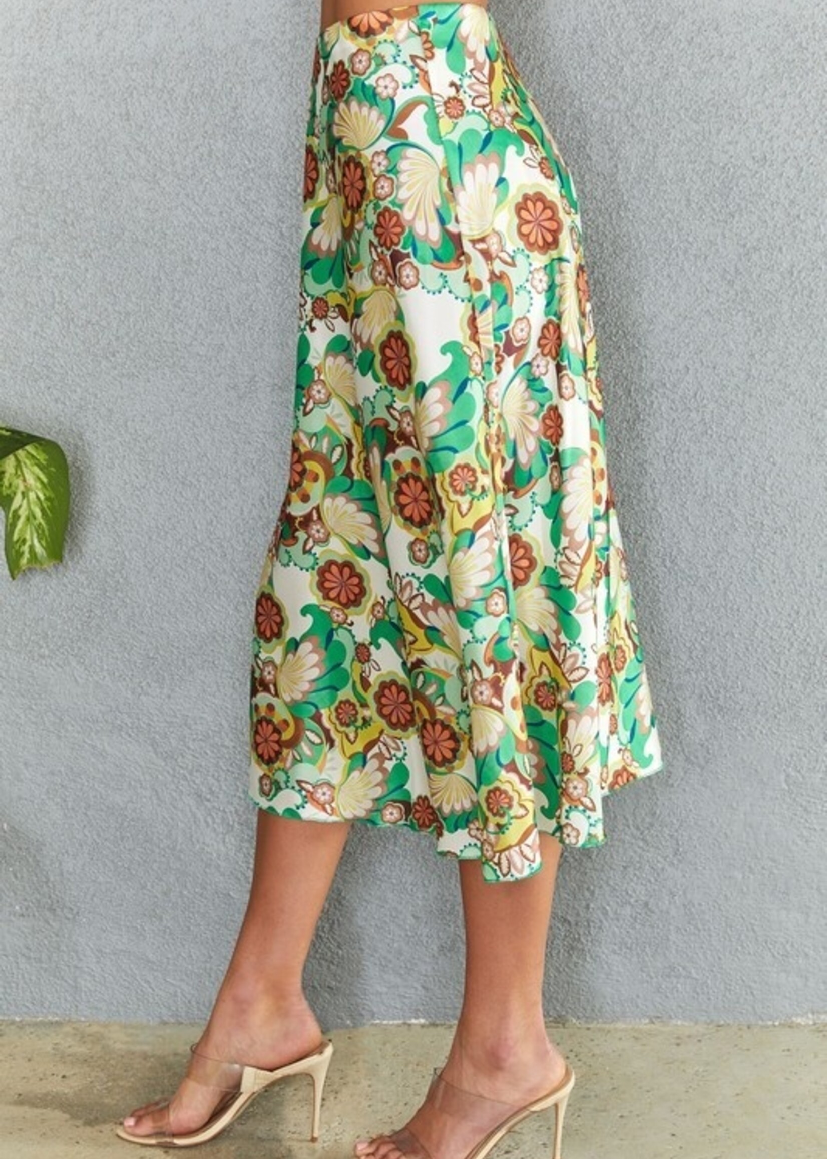 Floral midi skirt +2 colors