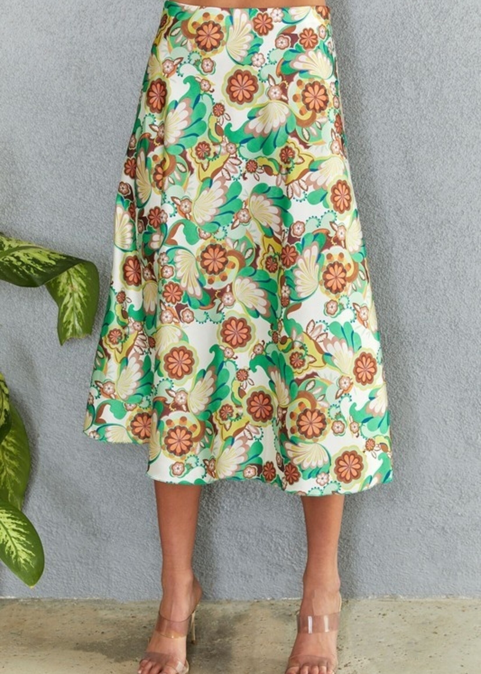 Floral midi skirt +2 colors