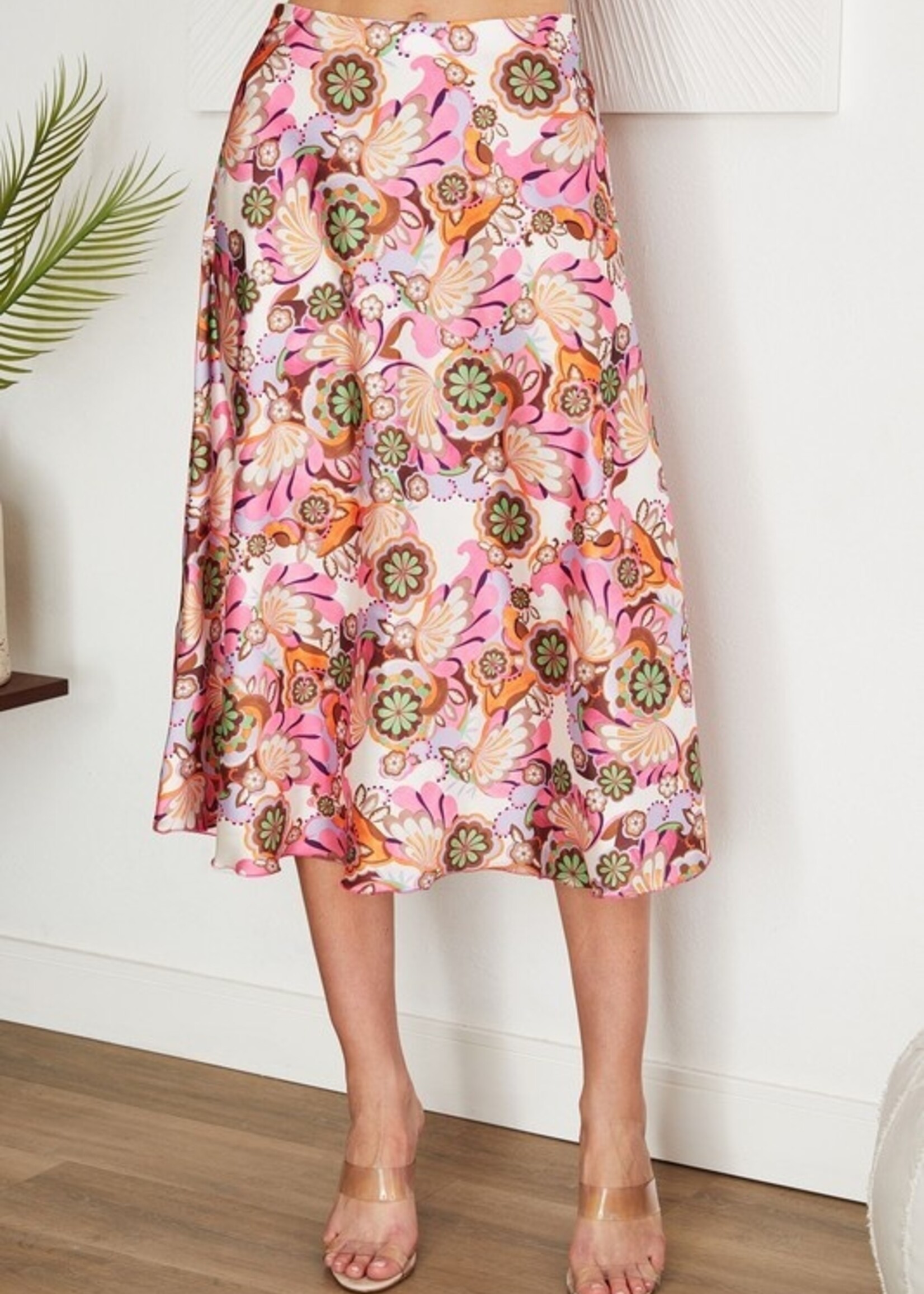 Floral midi skirt +2 colors