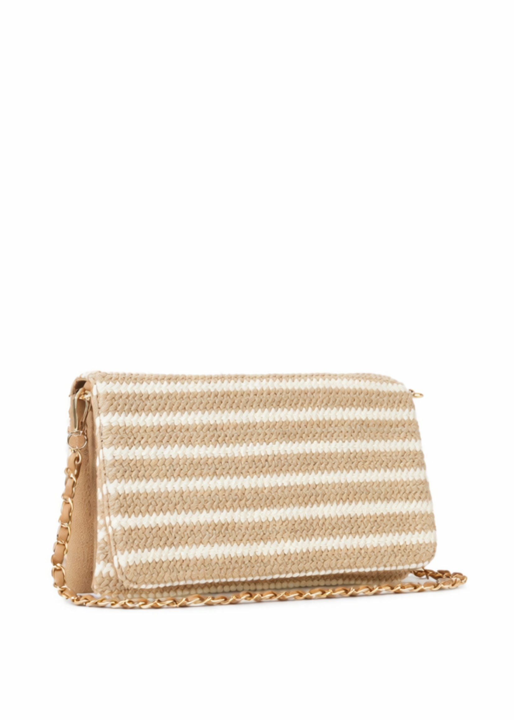 Beige stripe bag