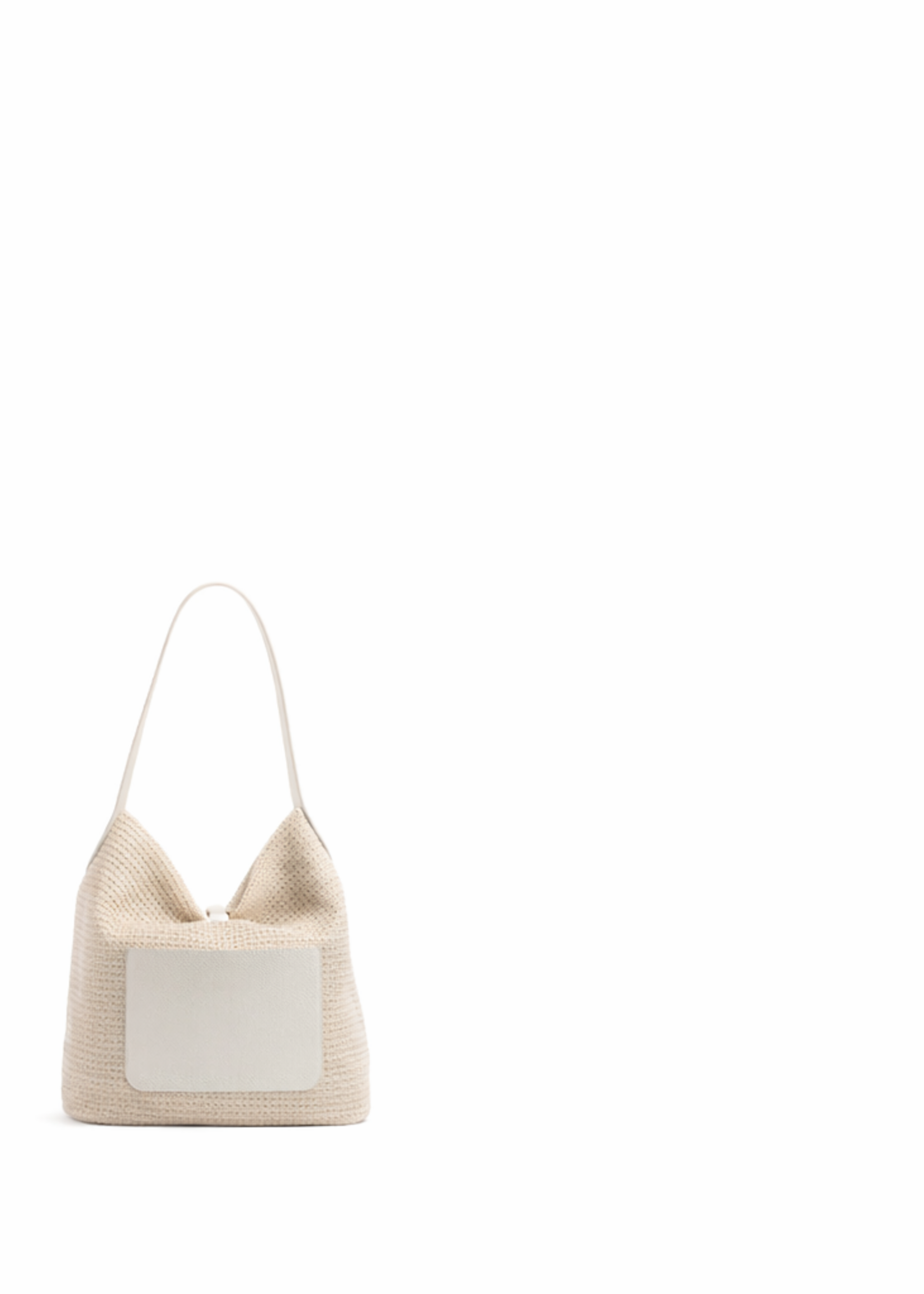 Raffia shoulder bag