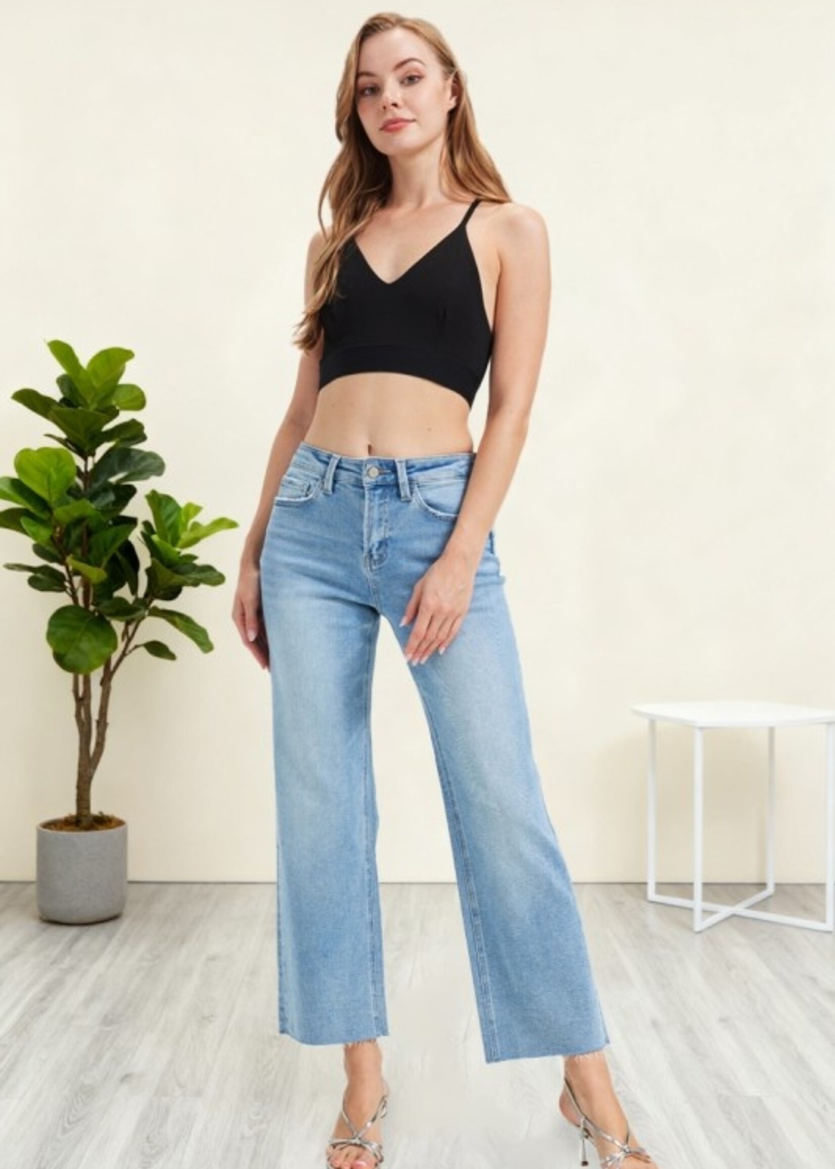 Scissor hem jean