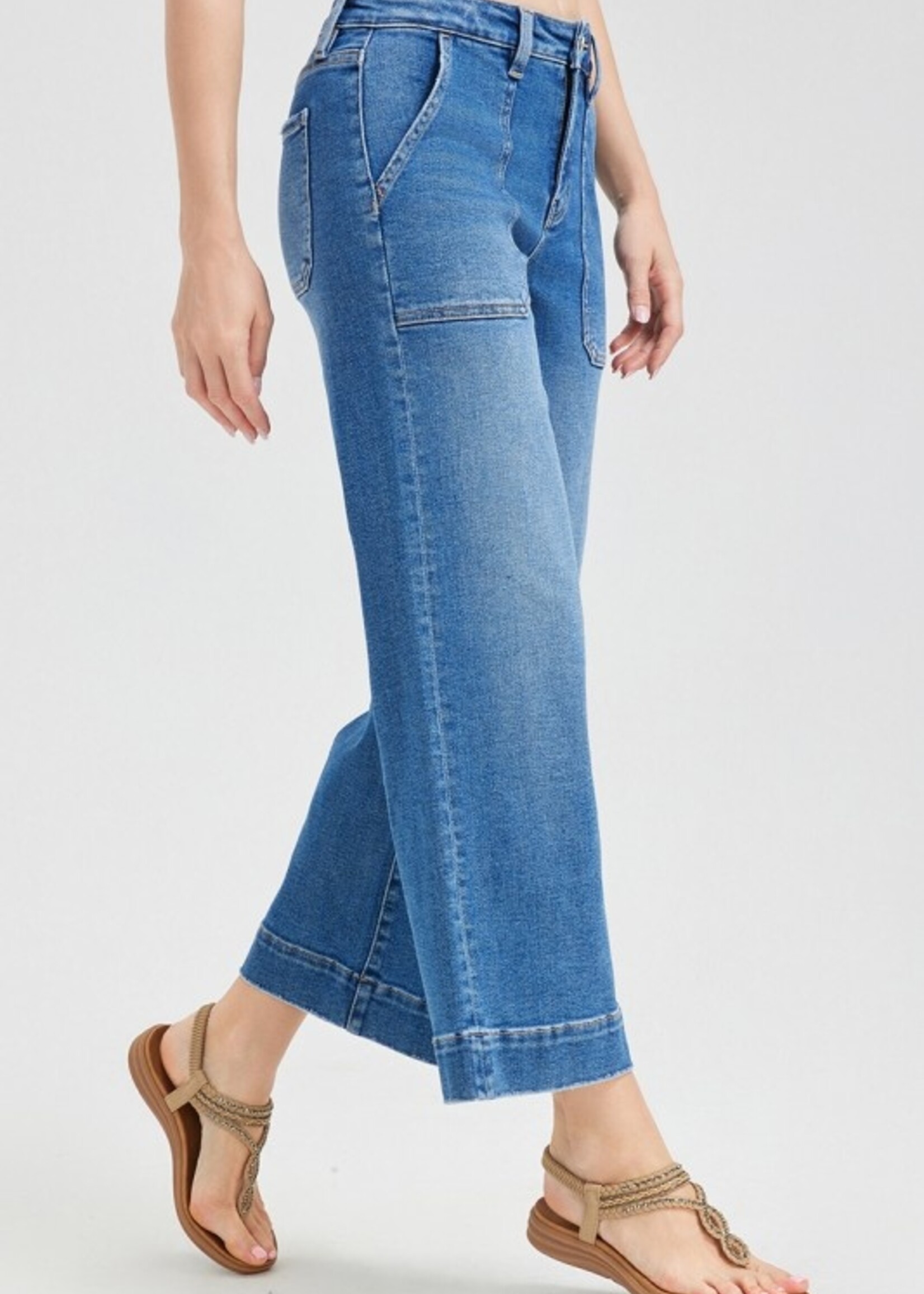 Patch pocket trouser jean