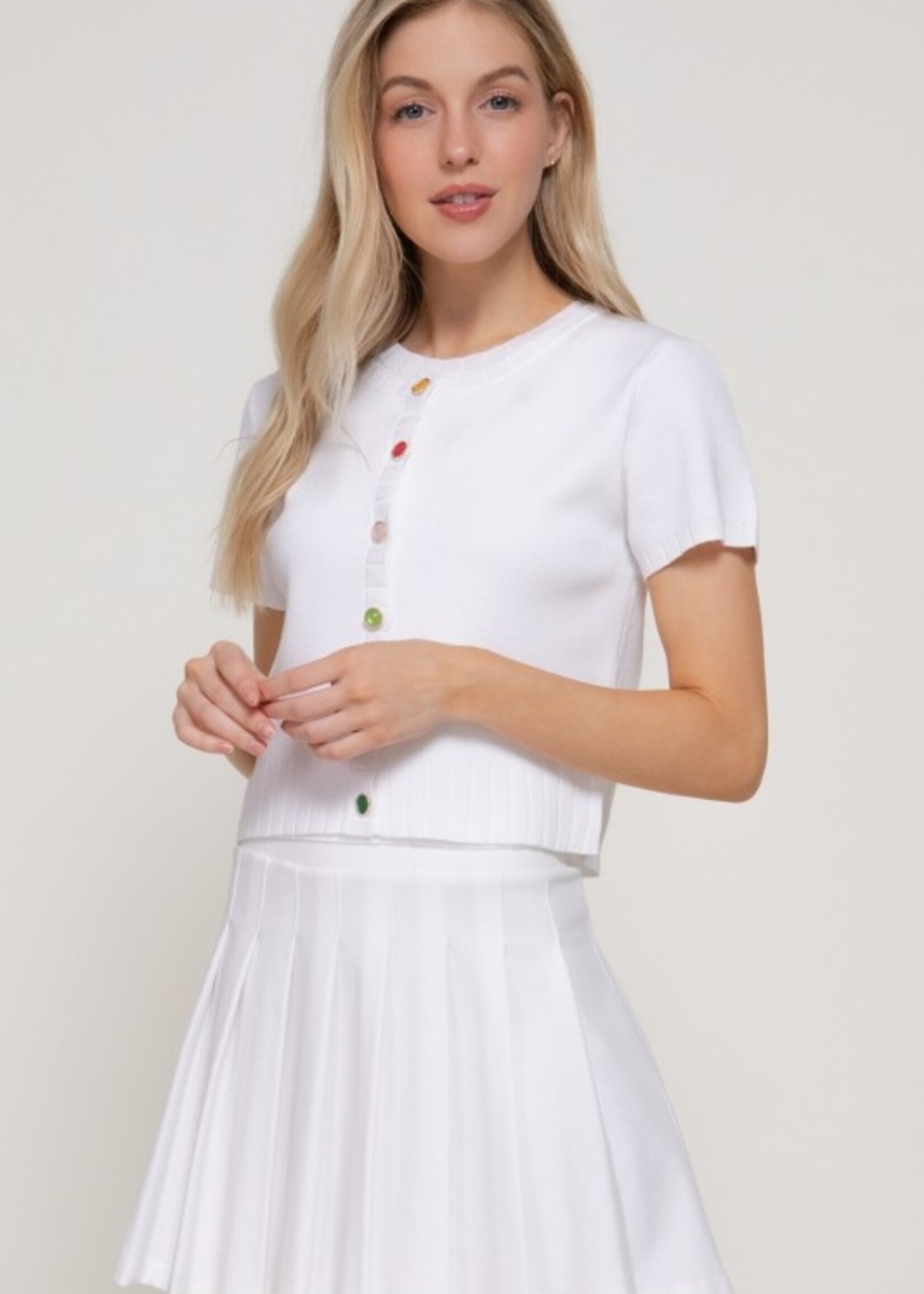 Multi button cardigan +2 colors