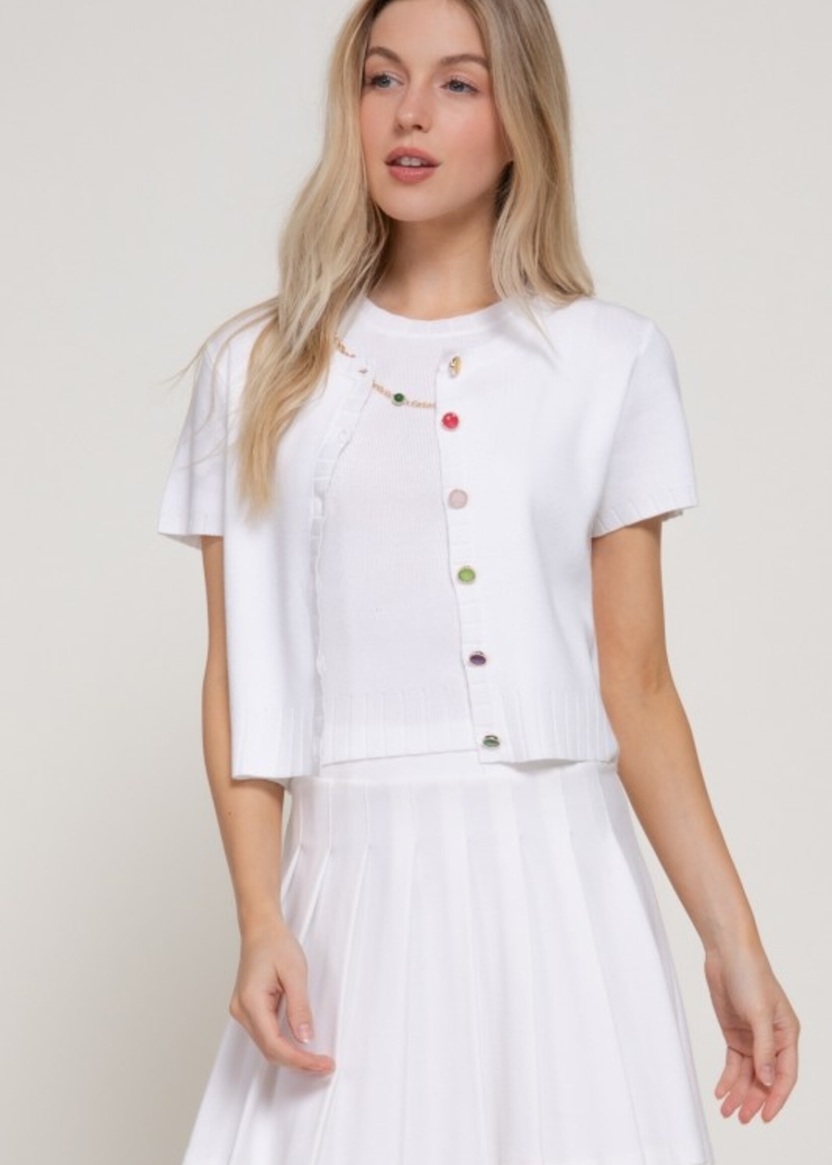 Multi button cardigan +2 colors