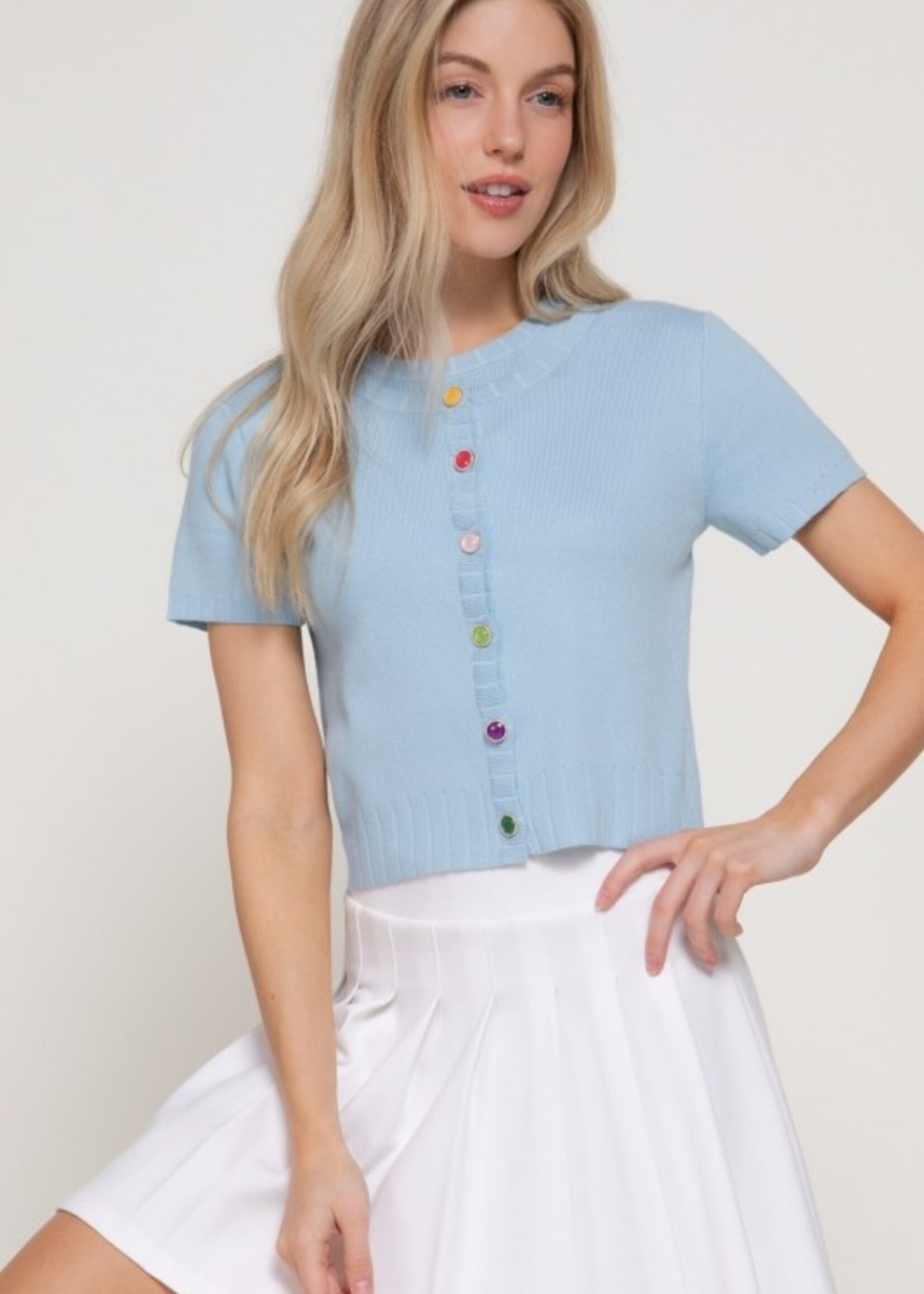 Multi button cardigan +2 colors