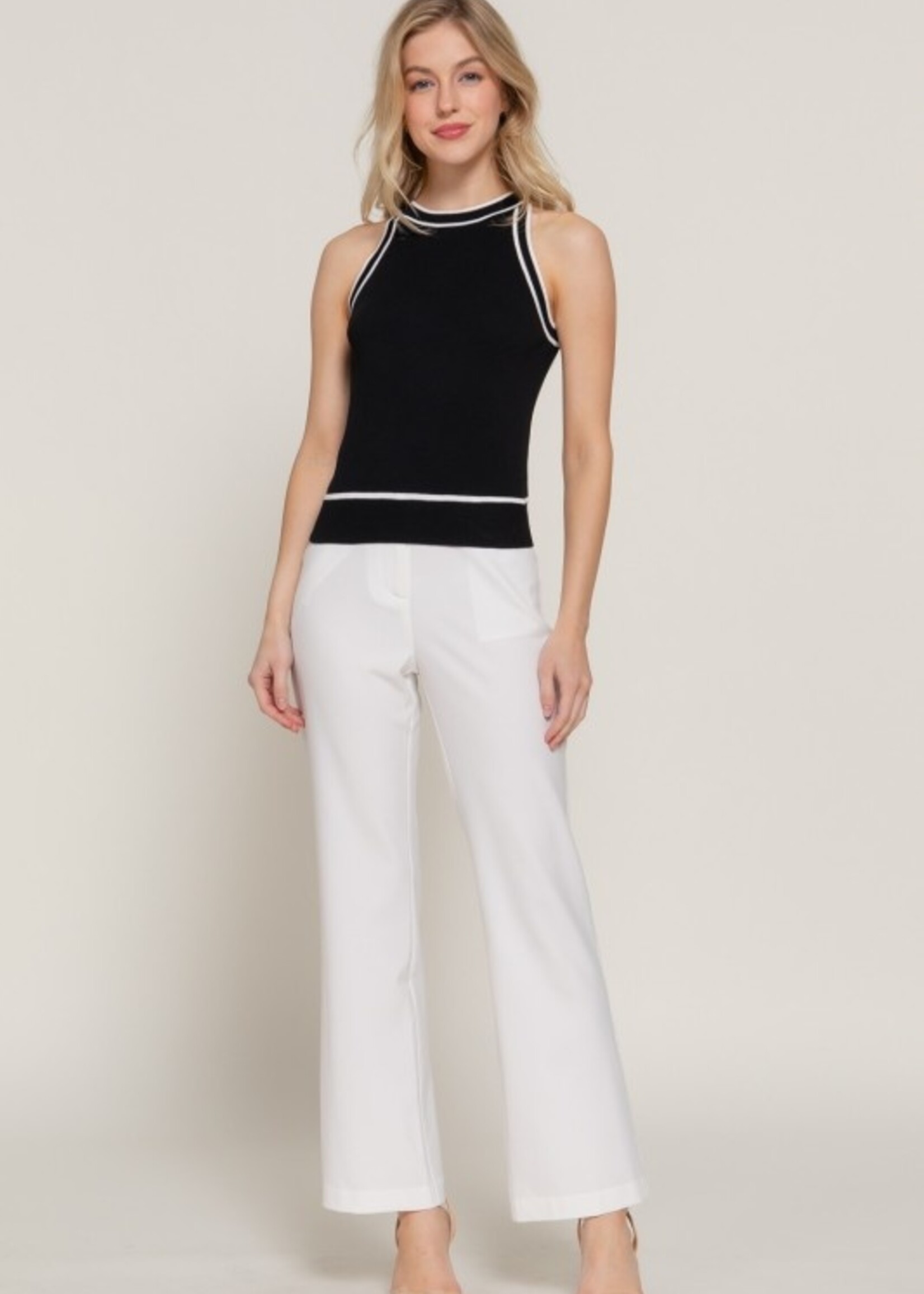 Contrast rib top +3 colors