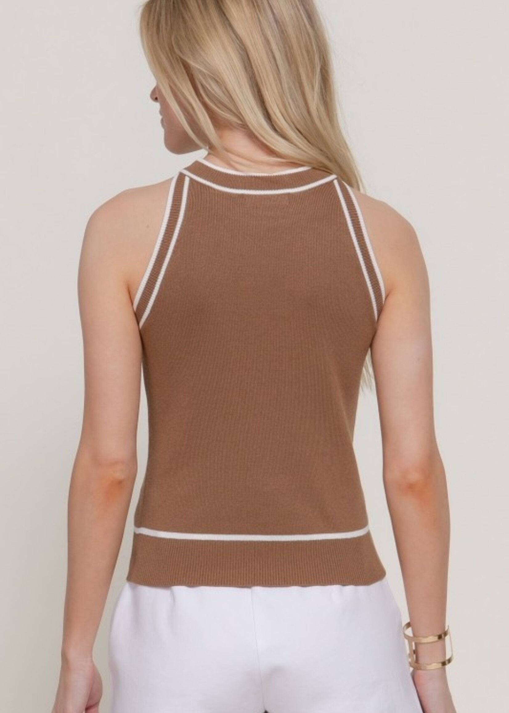 Contrast rib top +3 colors