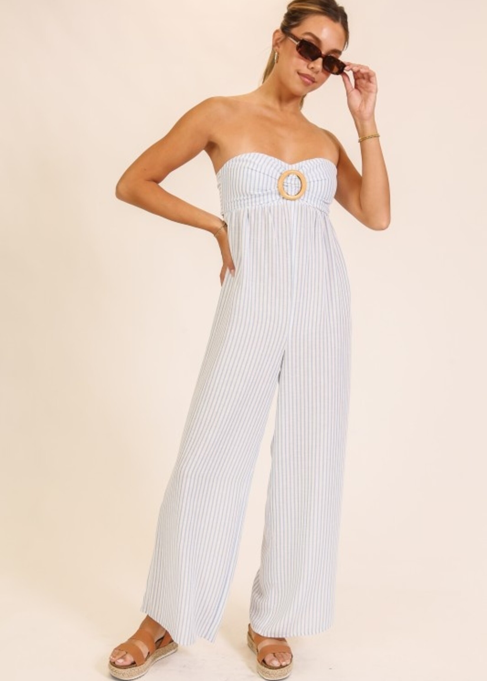 Stripe ring jumpsuit +2 colors