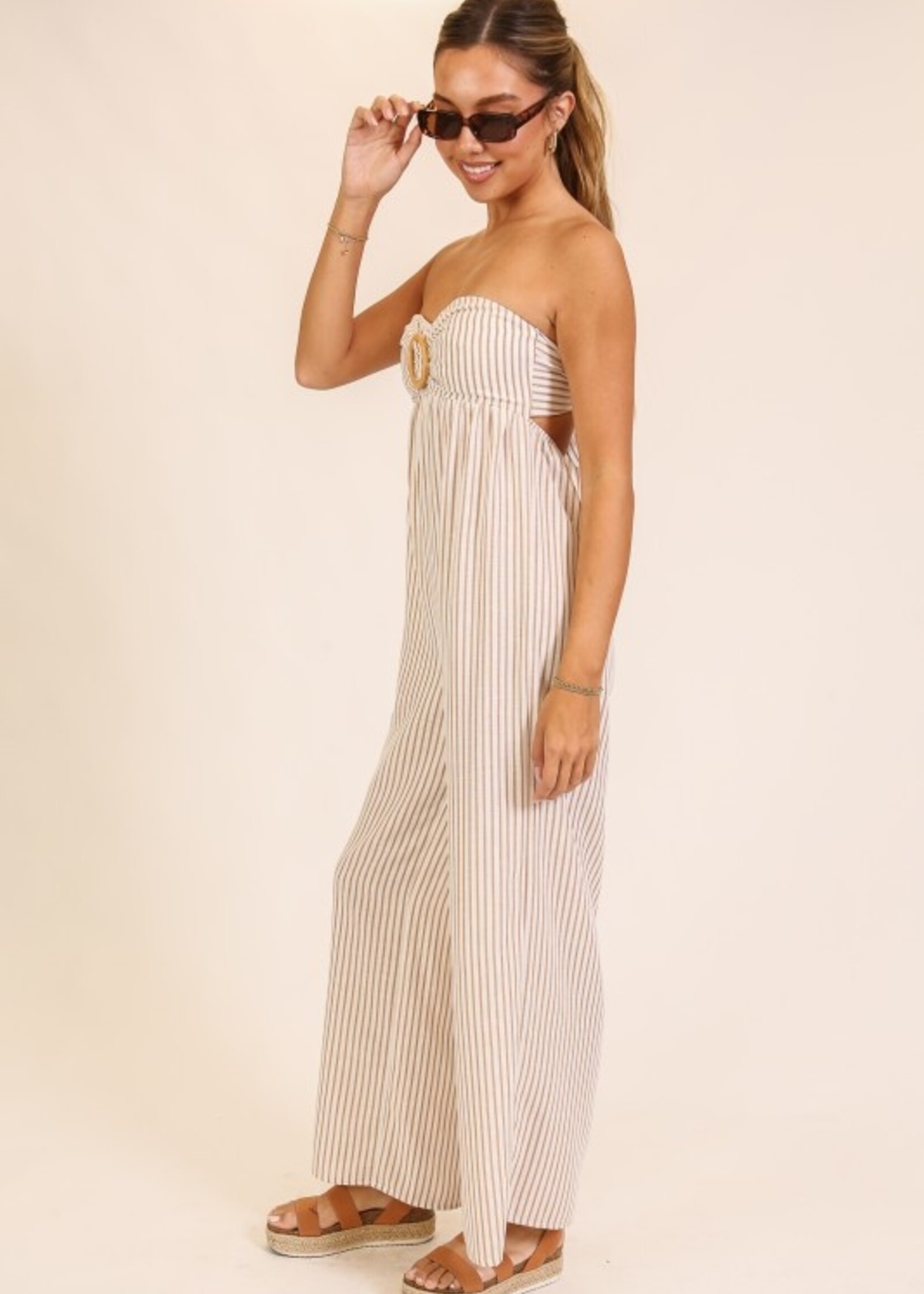 Stripe ring jumpsuit +2 colors