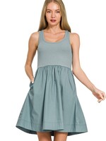Mix tank dress +3 colors