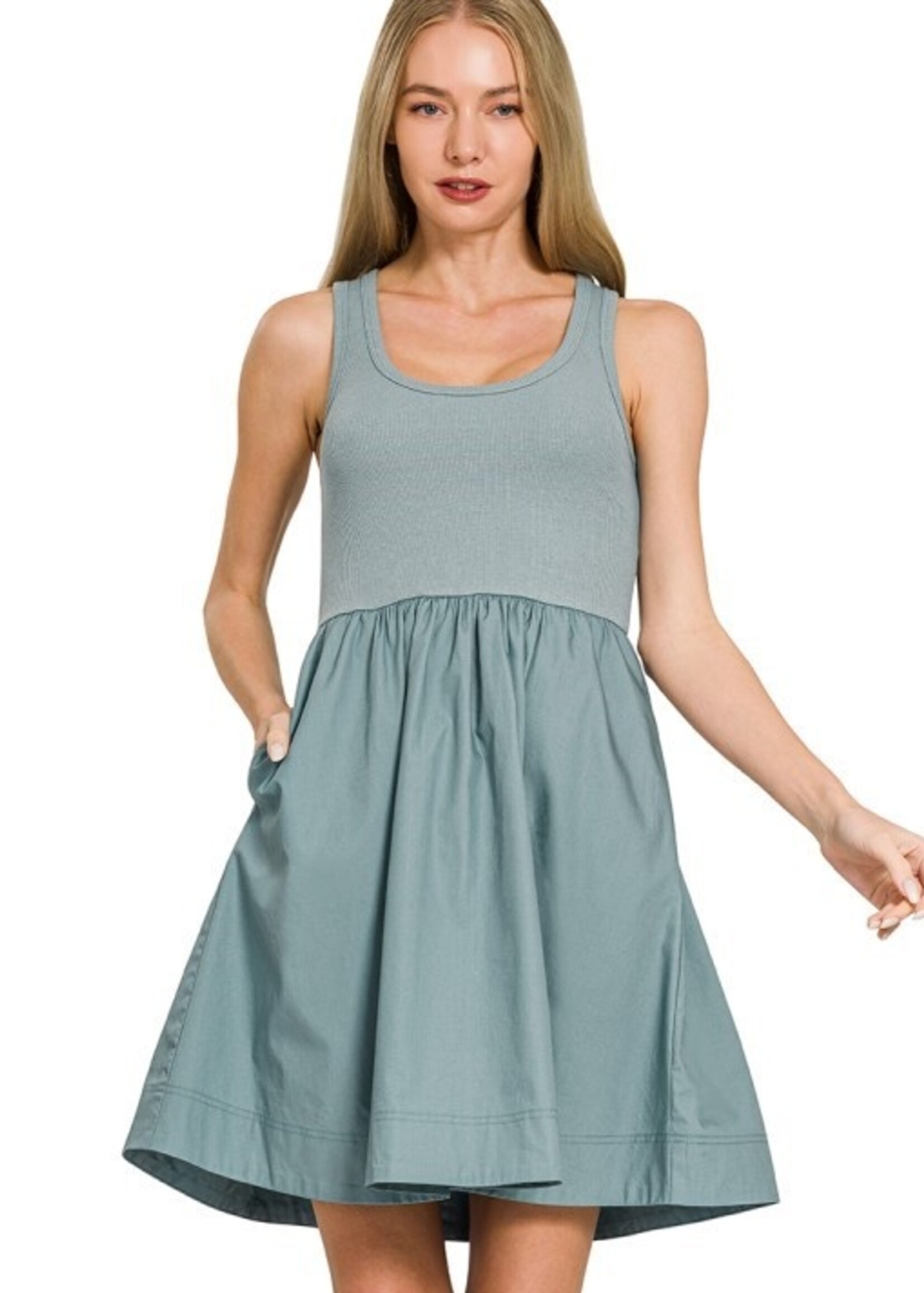 Mix tank dress +3 colors