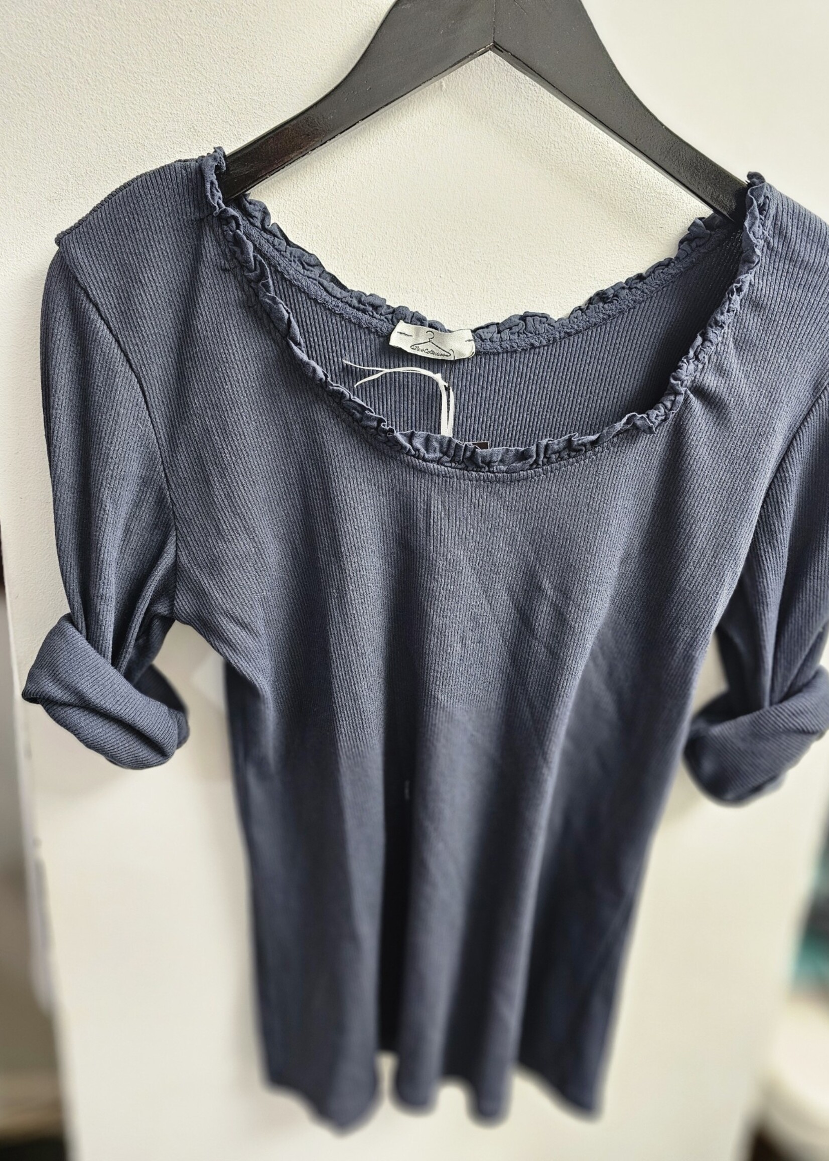 Lace scoop Tee +4 colors