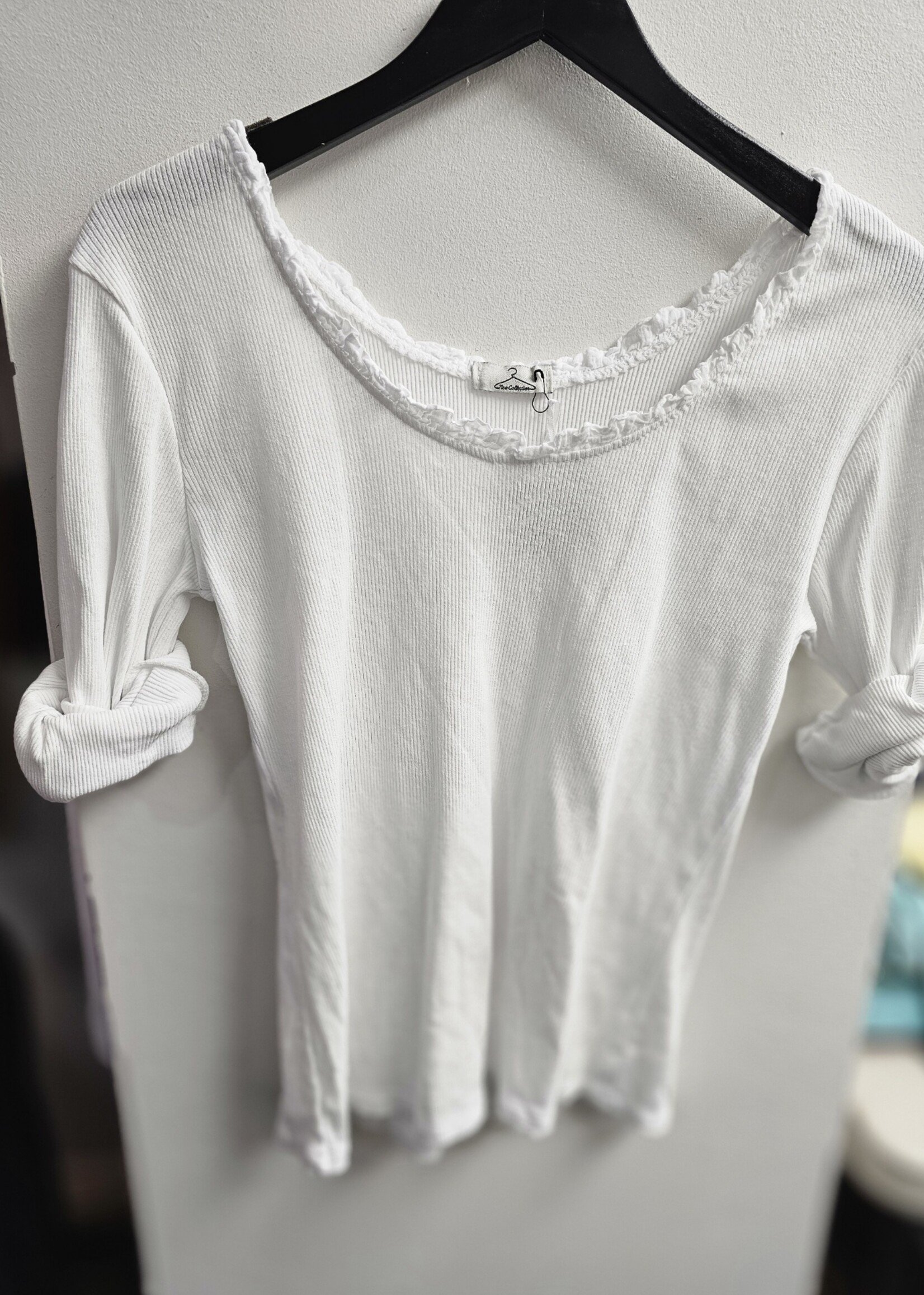 Lace scoop Tee +4 colors