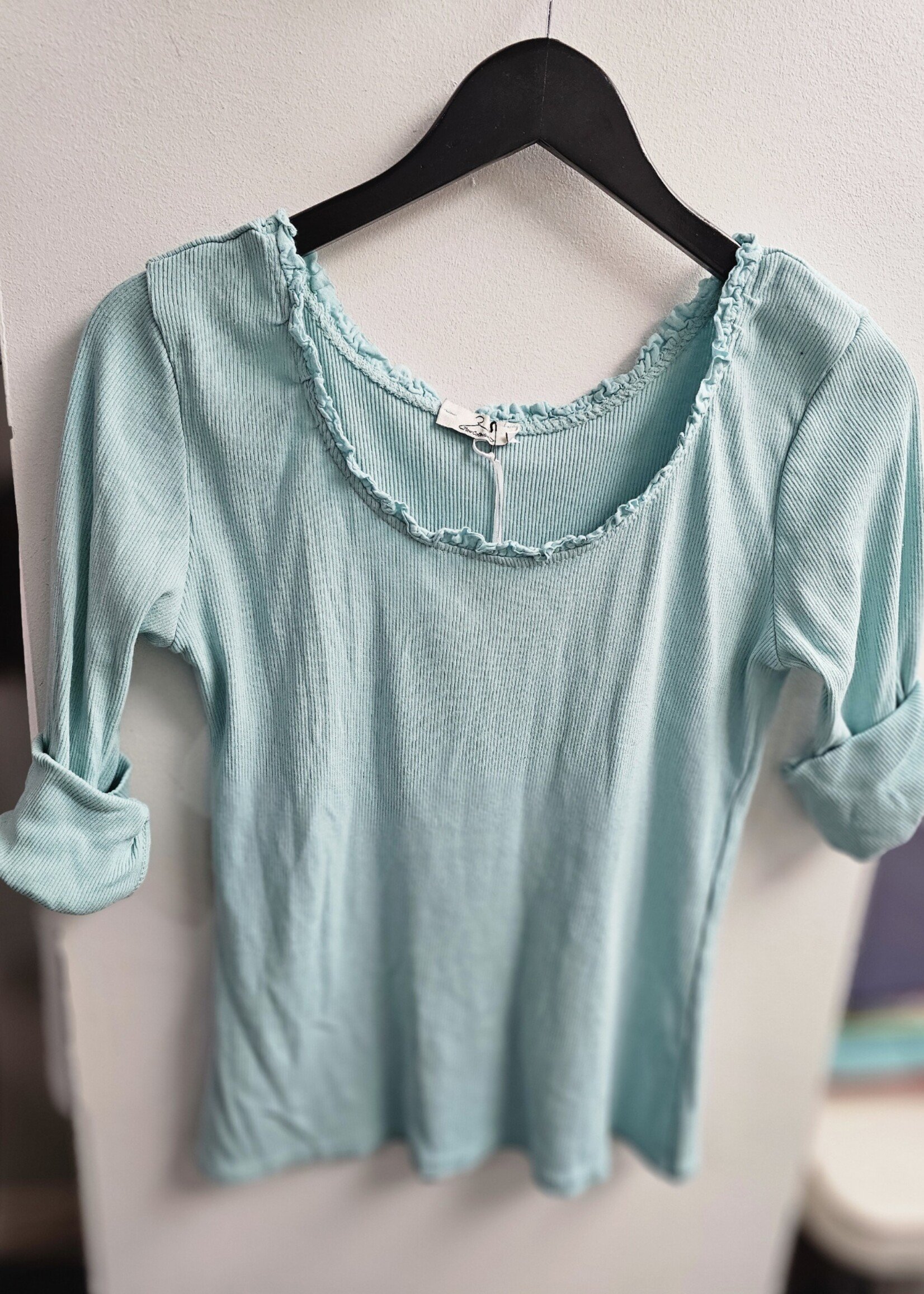 Lace scoop Tee +4 colors