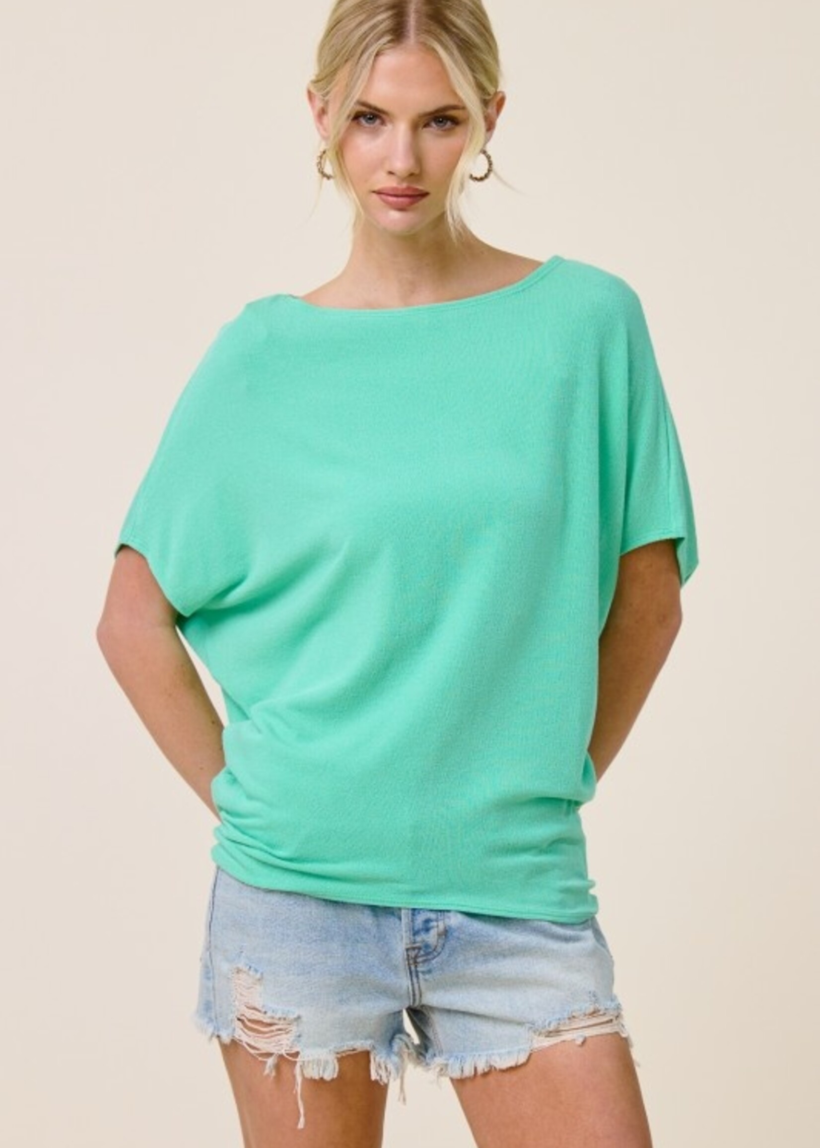Crepe dolman top +3 colors