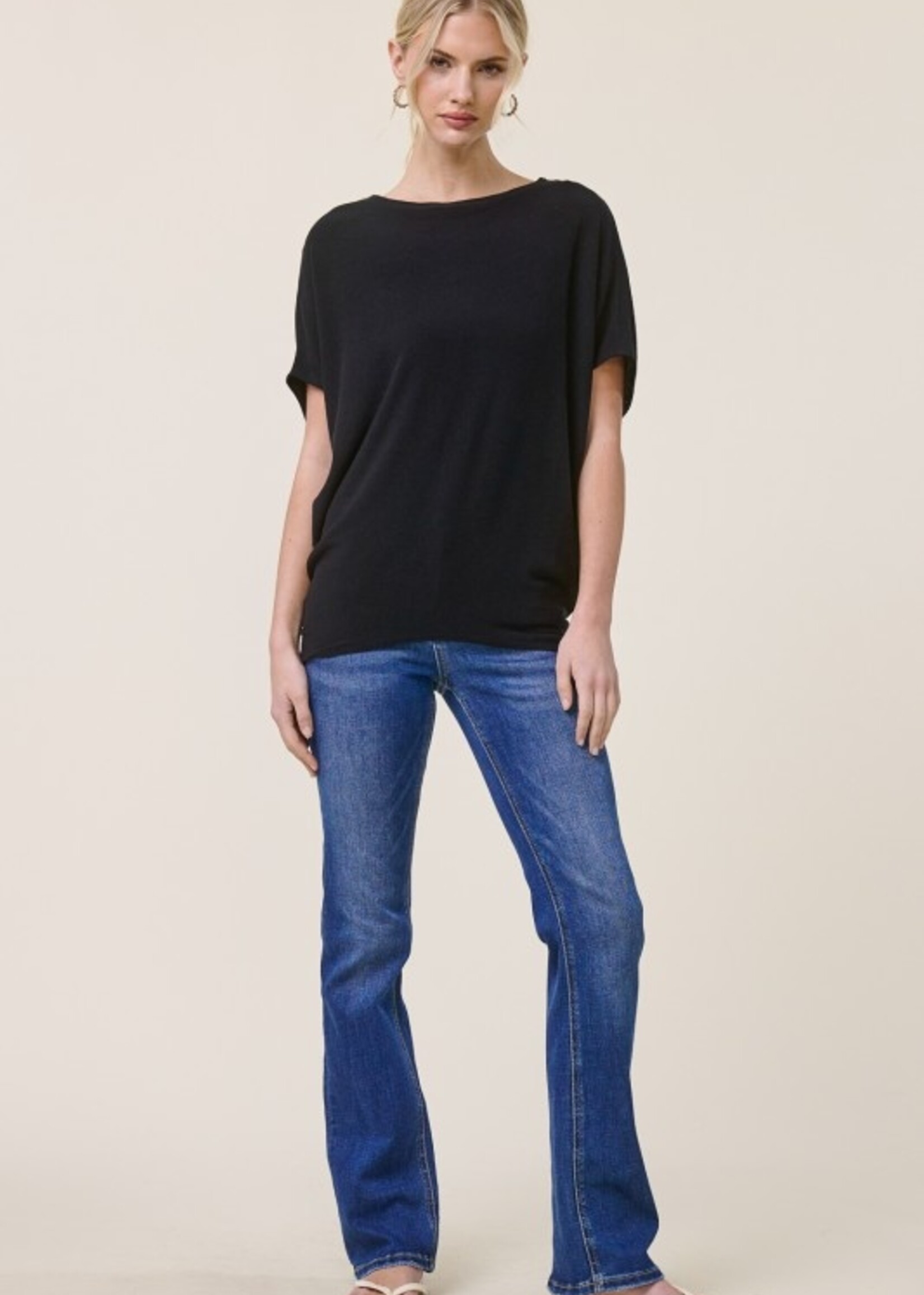 Crepe dolman top +3 colors
