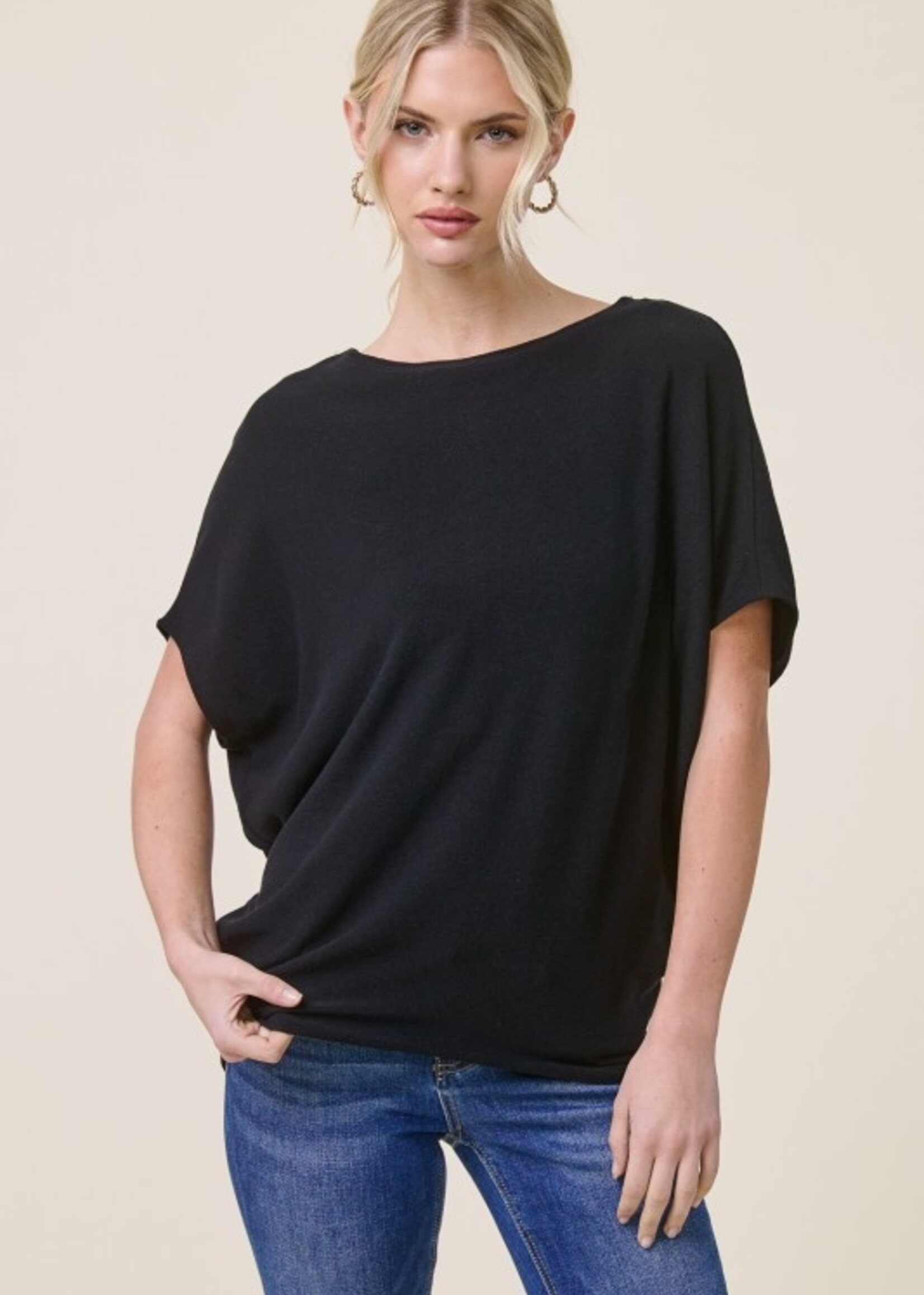 Crepe dolman top +3 colors