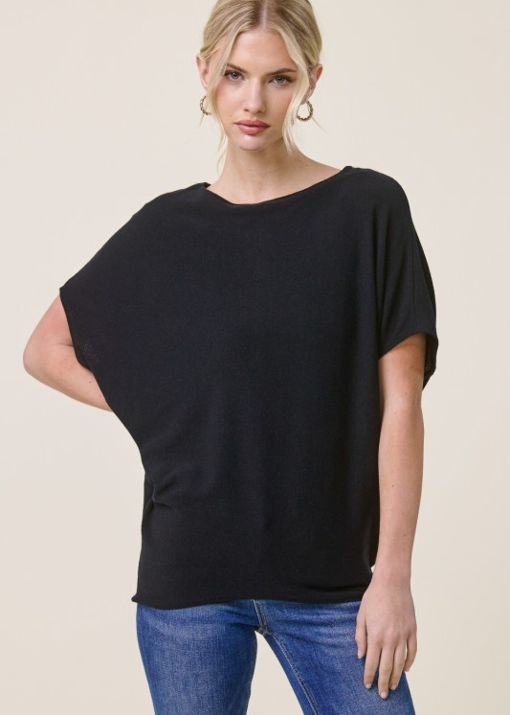 Crepe dolman top +3 colors
