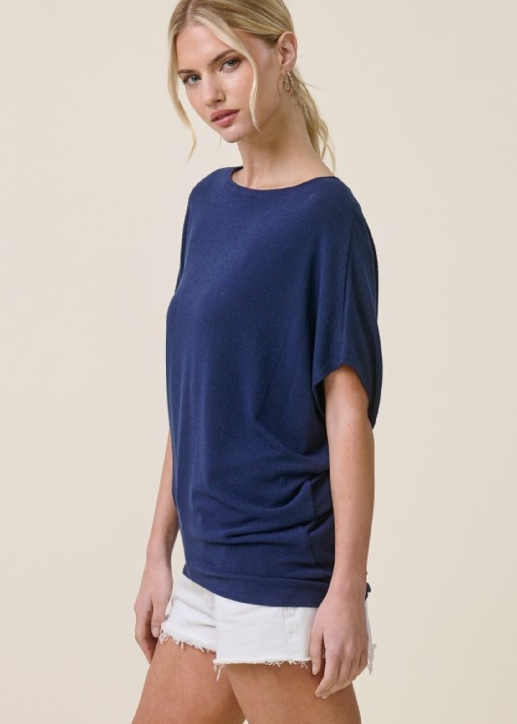 Crepe dolman top +3 colors