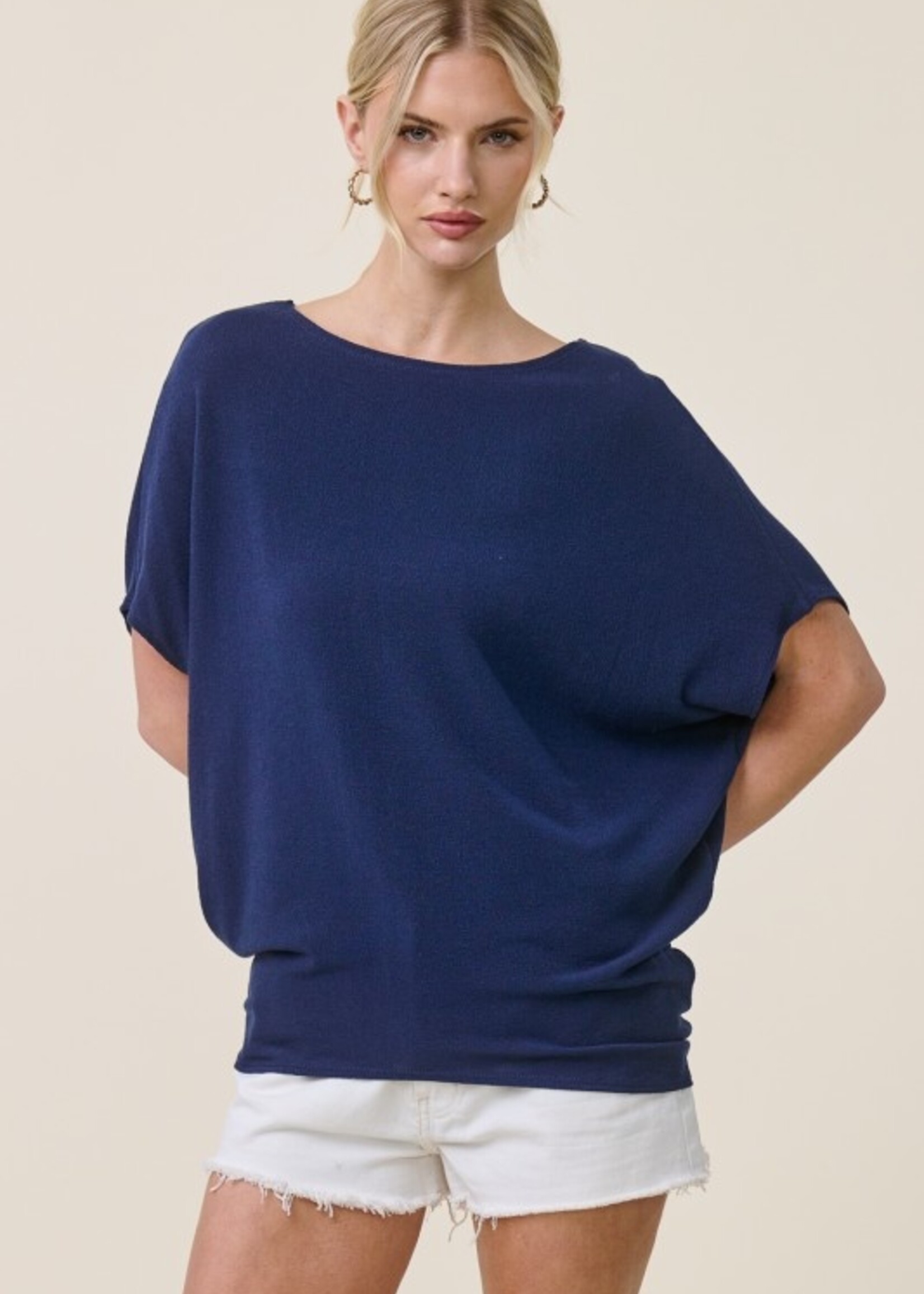 Crepe dolman top +3 colors