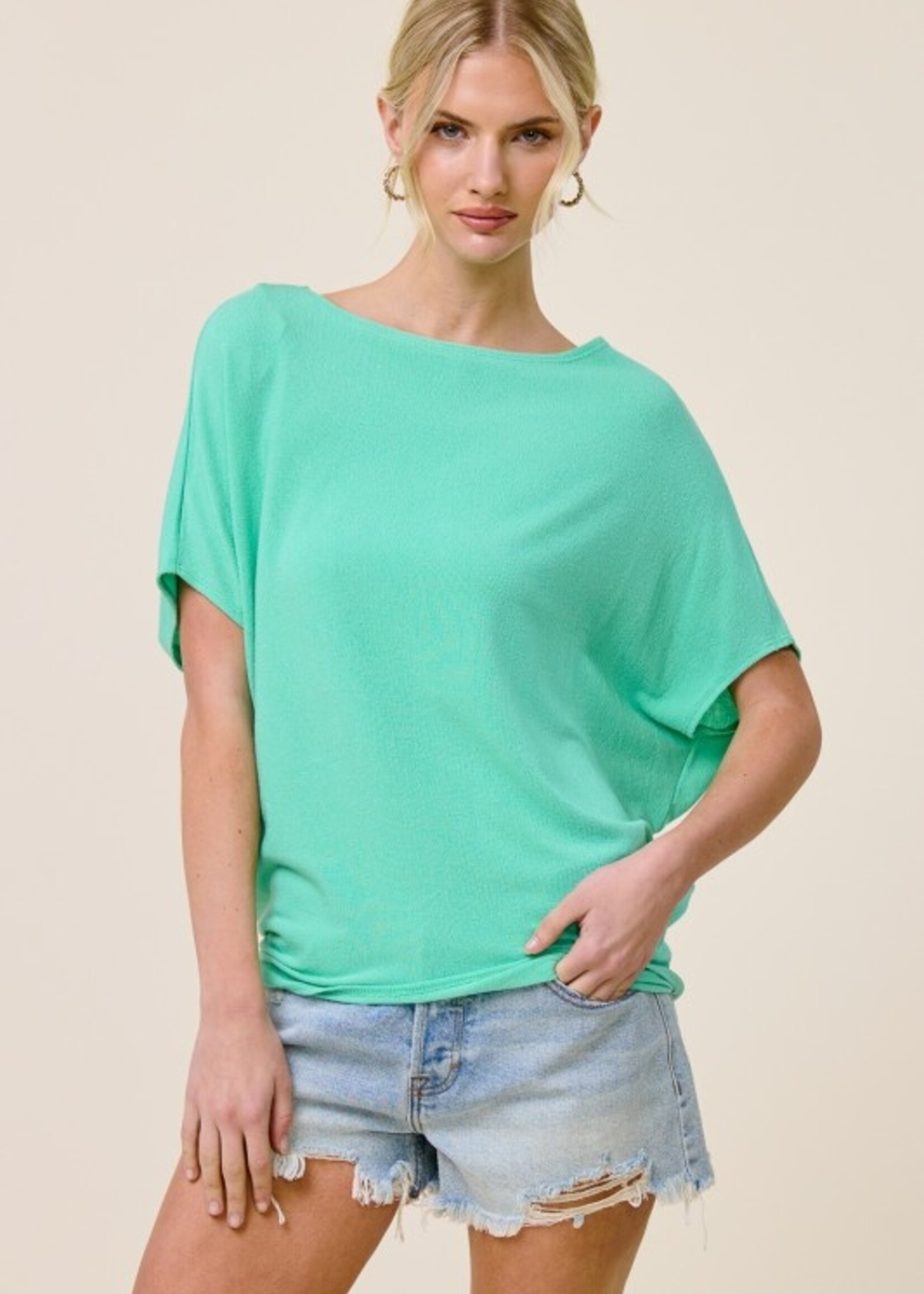Crepe dolman top +3 colors