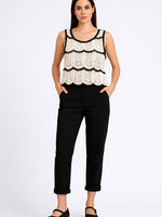 Two tone scalloped tank