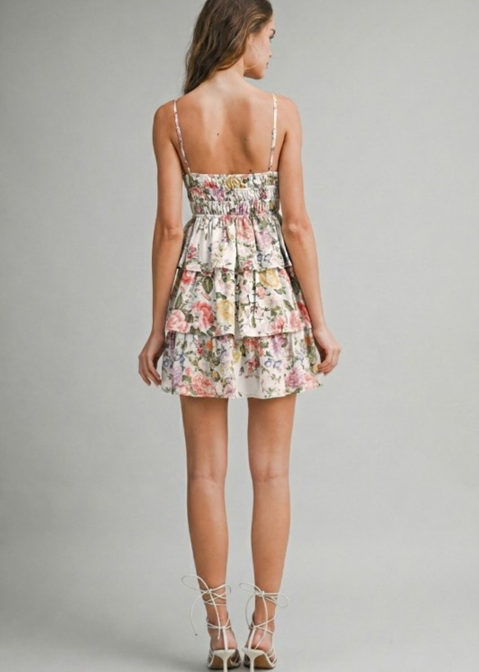Floral tiered mini