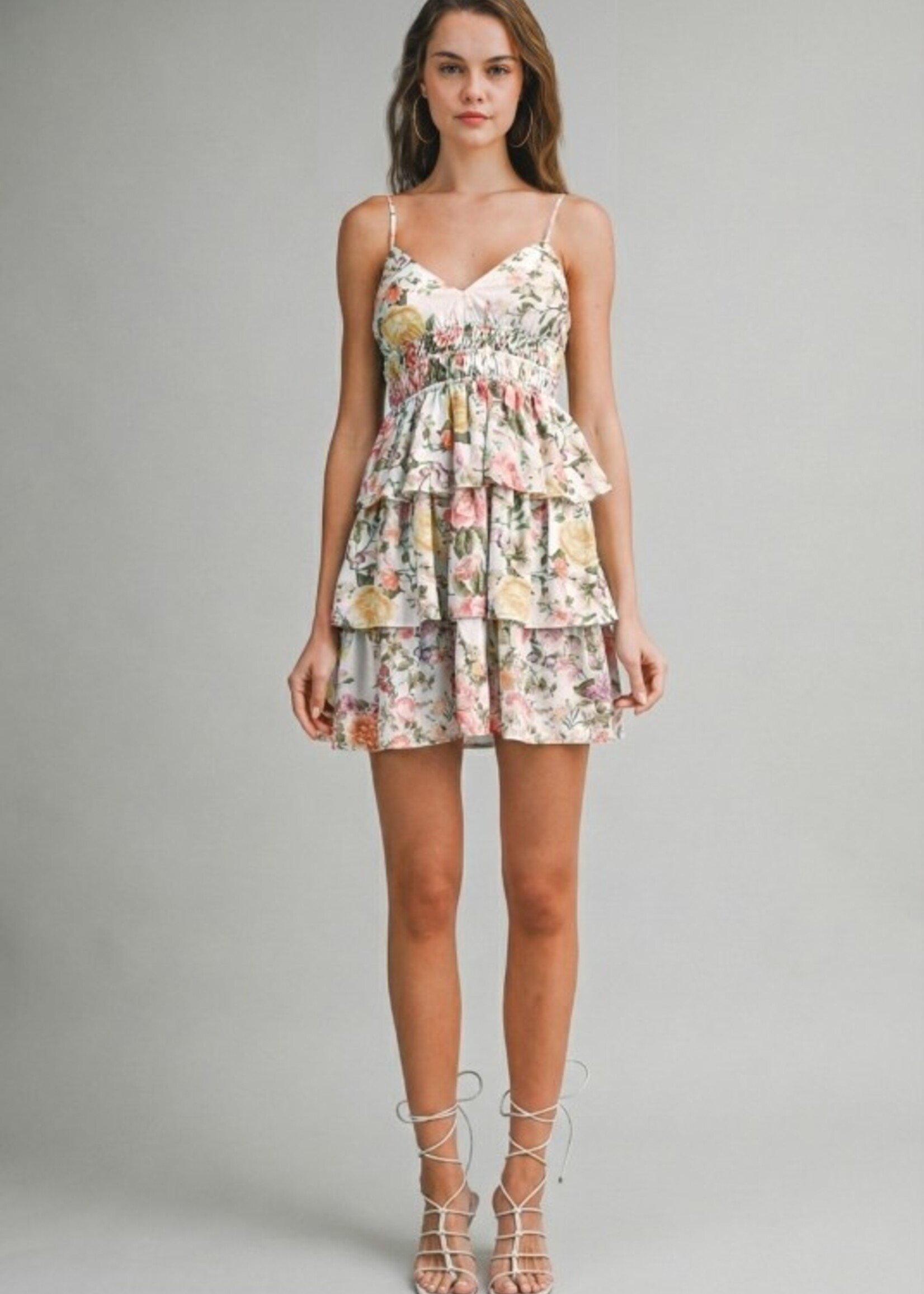 Floral tiered mini