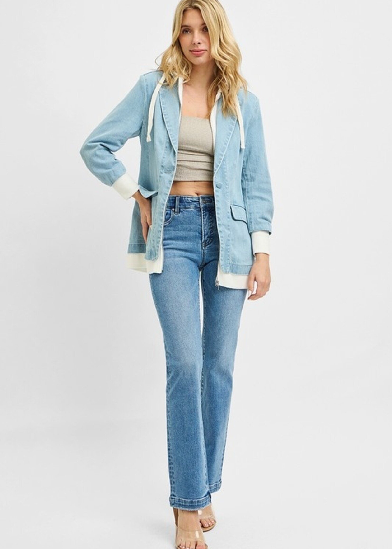 Denim blazer