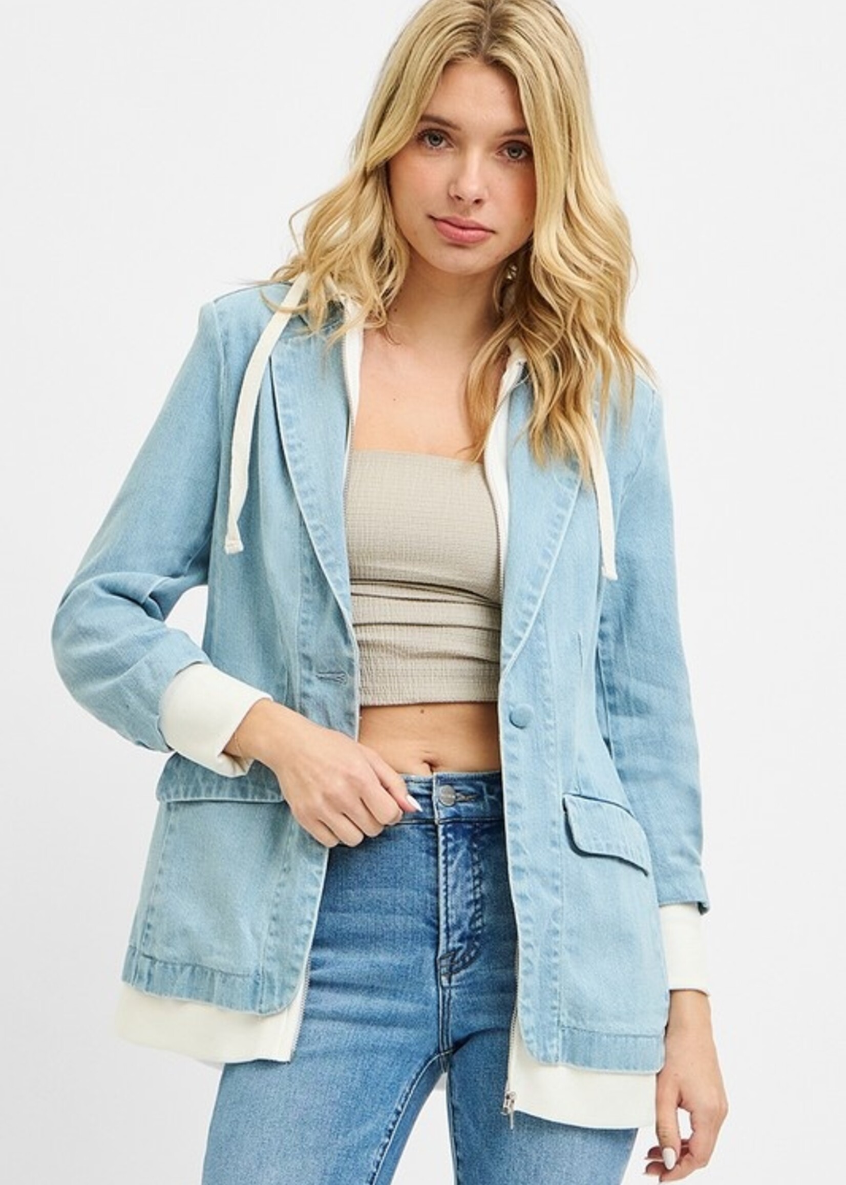 Denim blazer