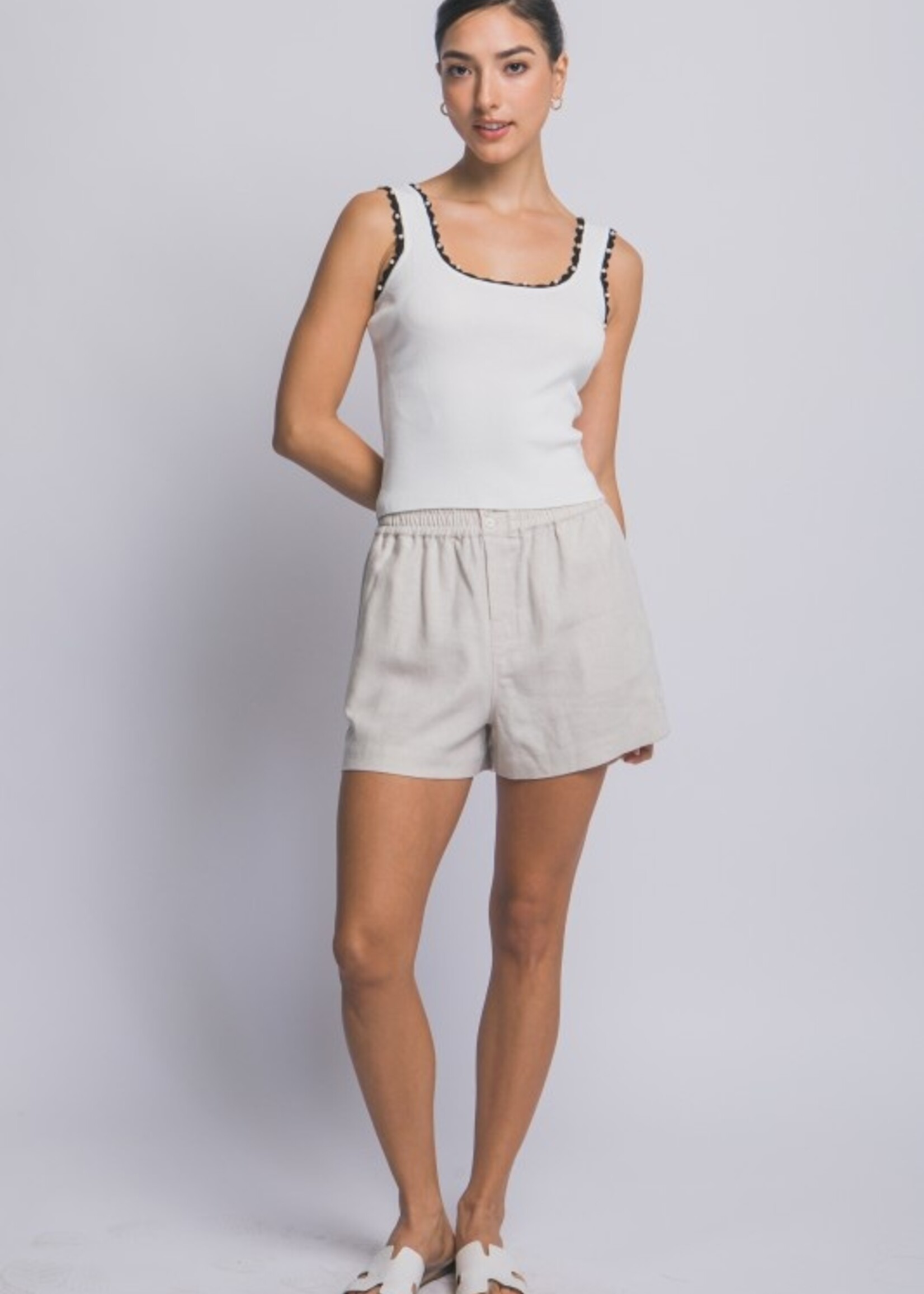 Pearl trim tank +3 colors