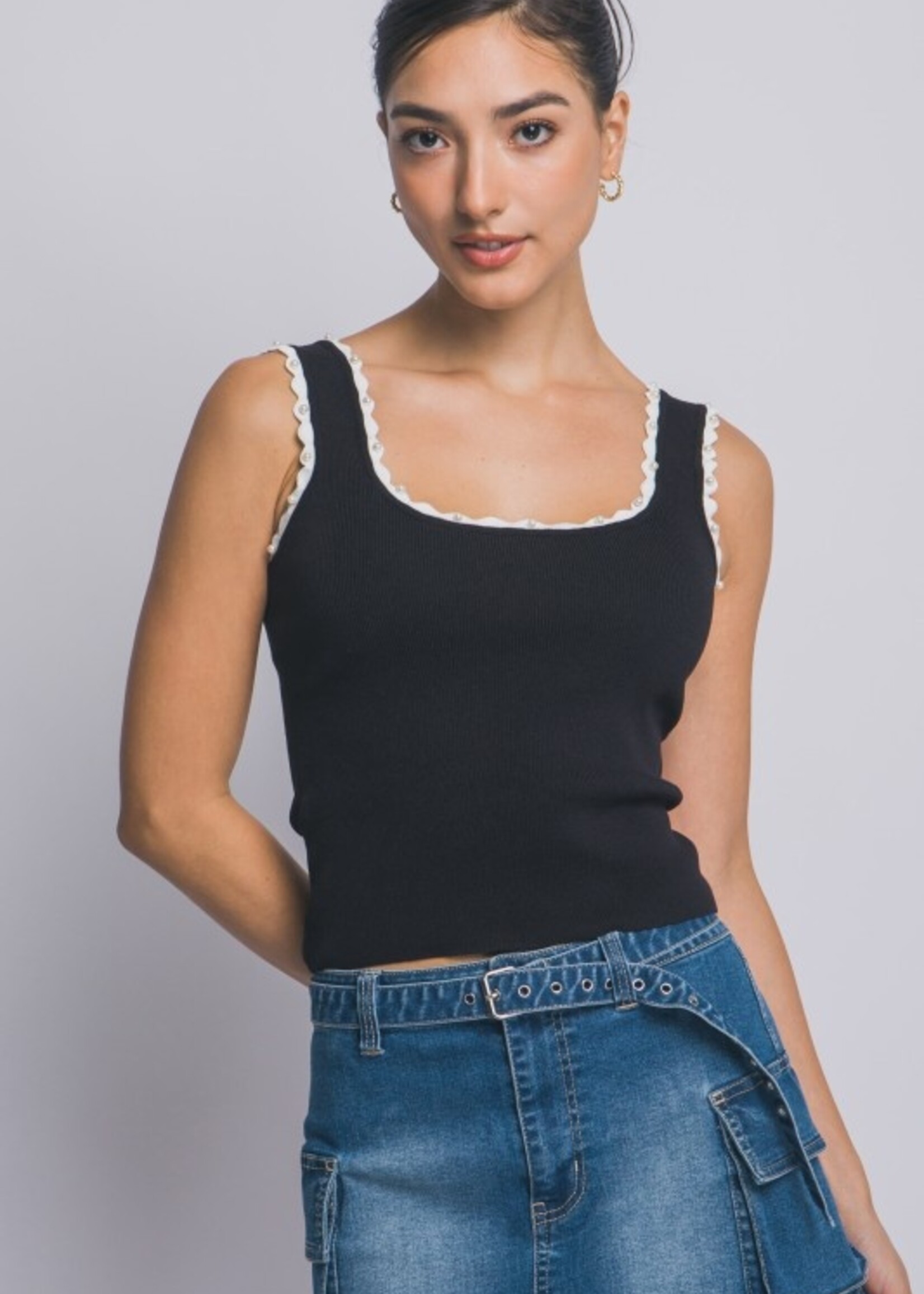 Pearl trim tank +3 colors