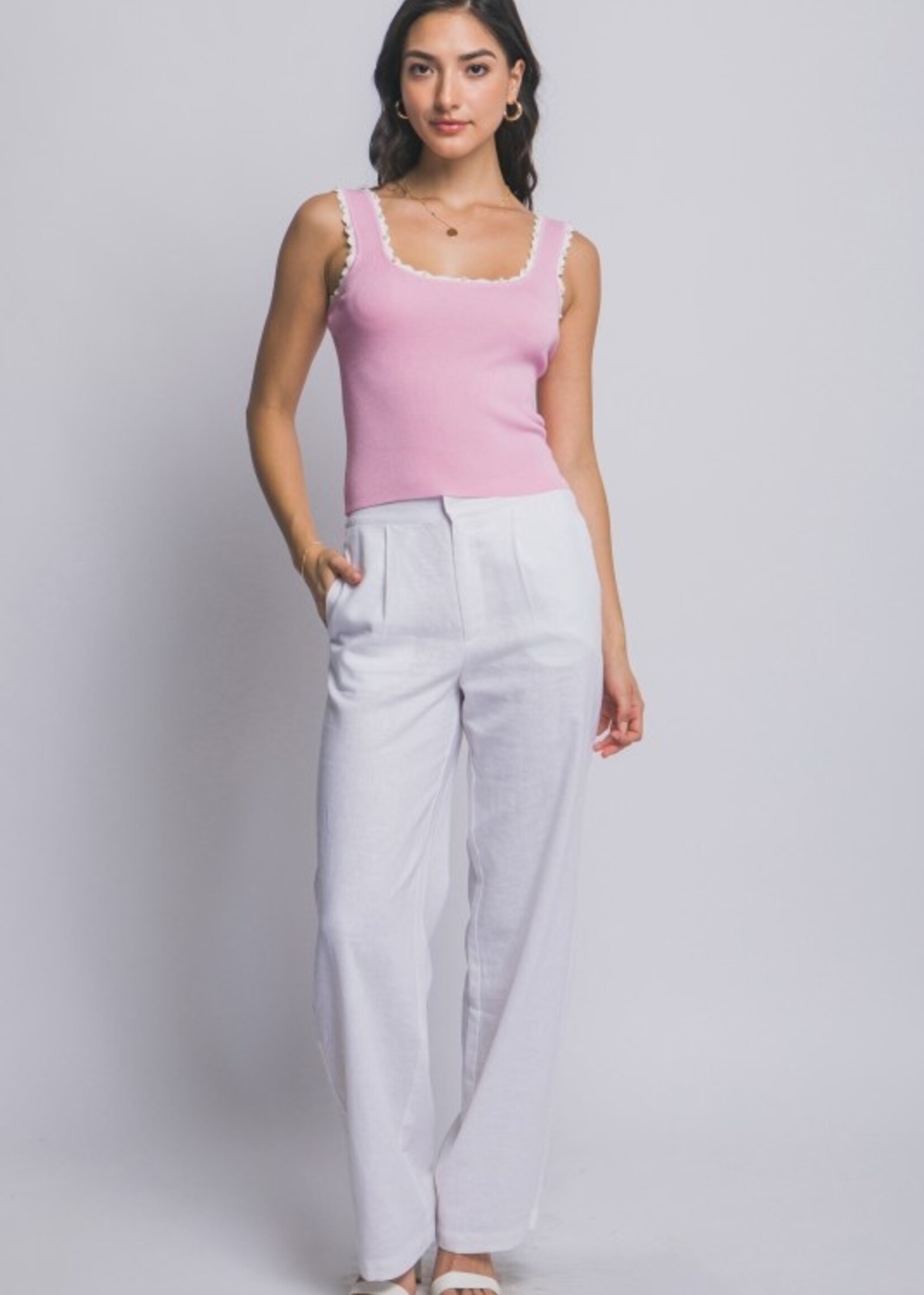 Pearl trim tank +3 colors