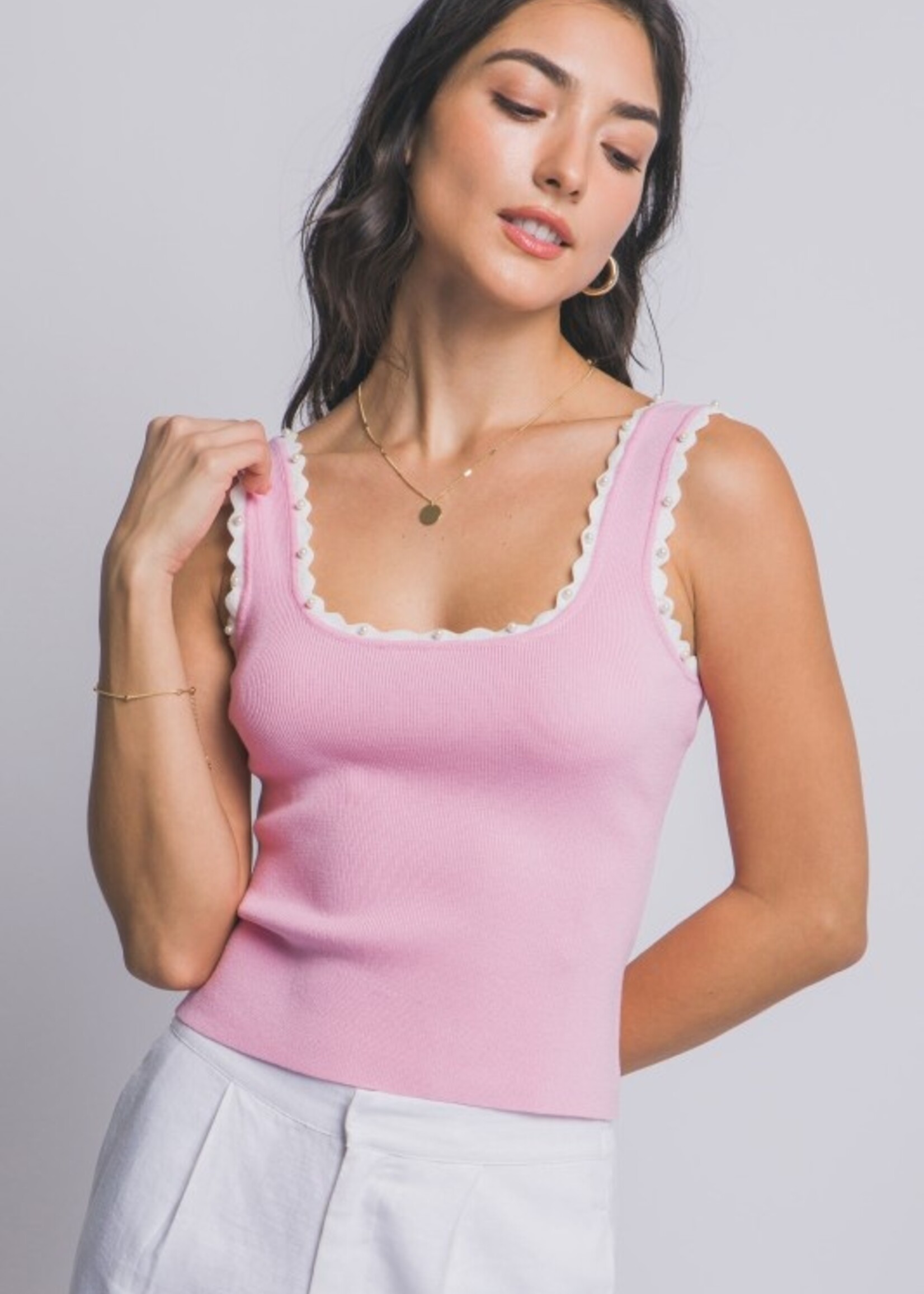 Pearl trim tank +3 colors