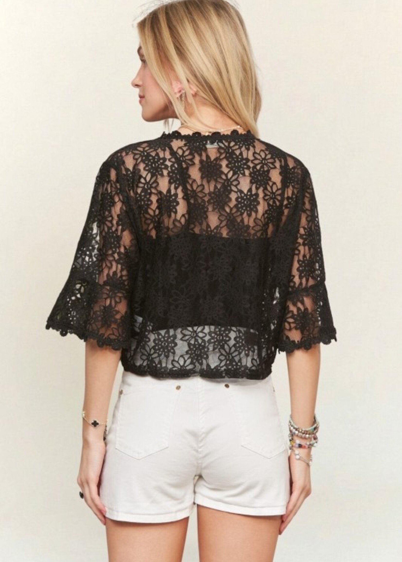 Lace tie front +2 colors