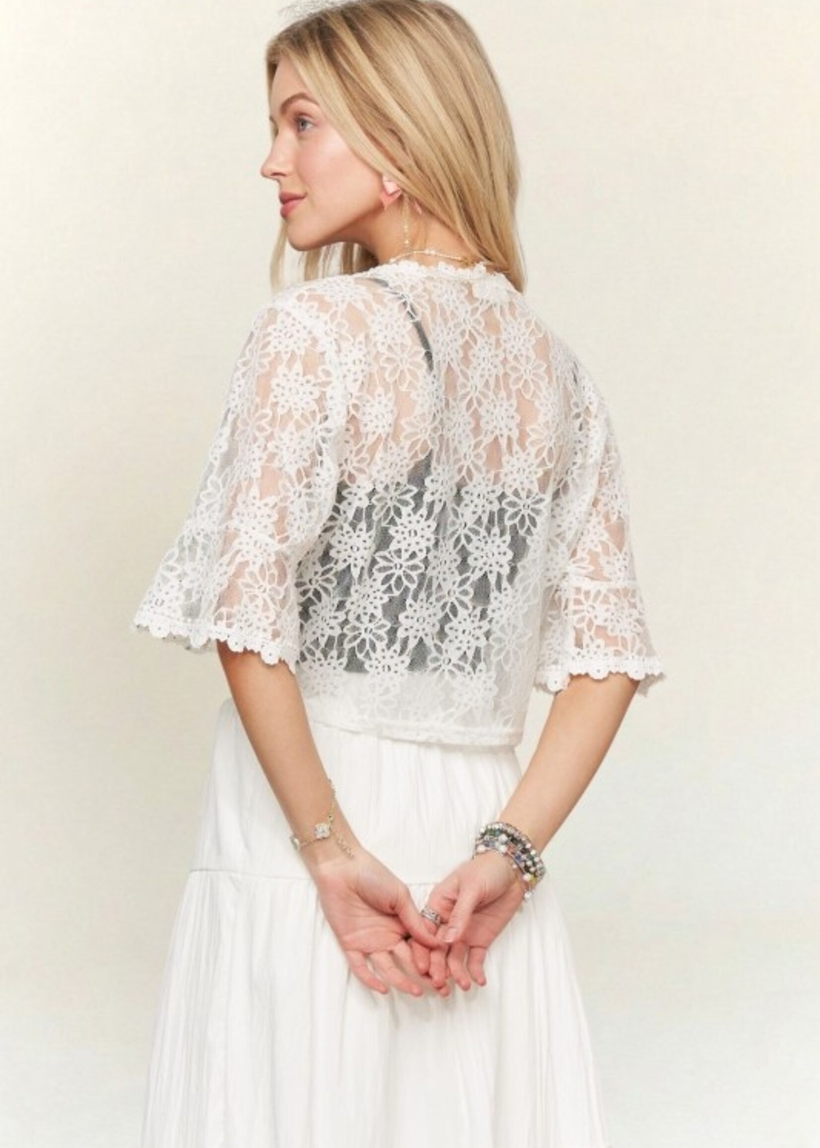 Lace tie front +2 colors