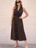 Print halter dress +2 colors