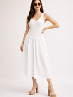 Knit/ with gauze midi +3 colors
