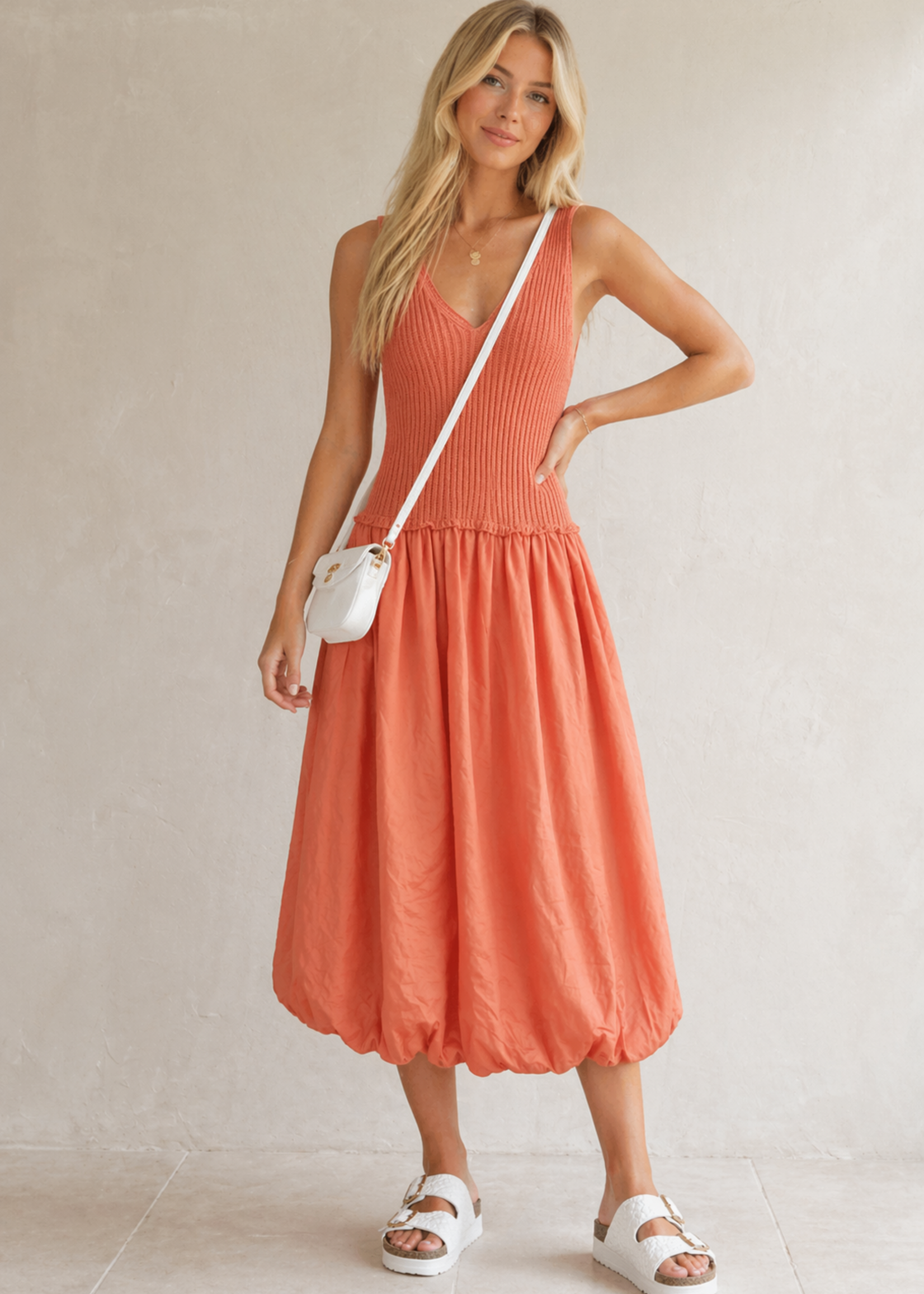 Knit bubble midi +2 colors