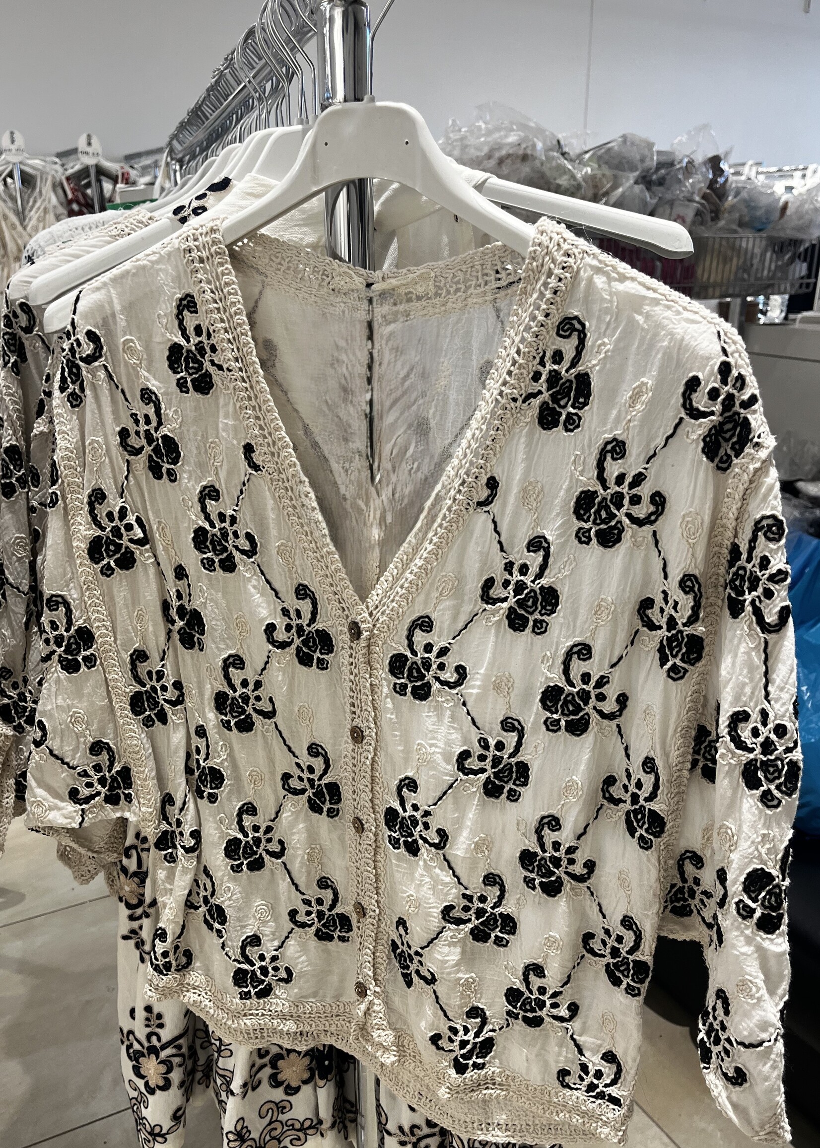 Embroidered cardigan