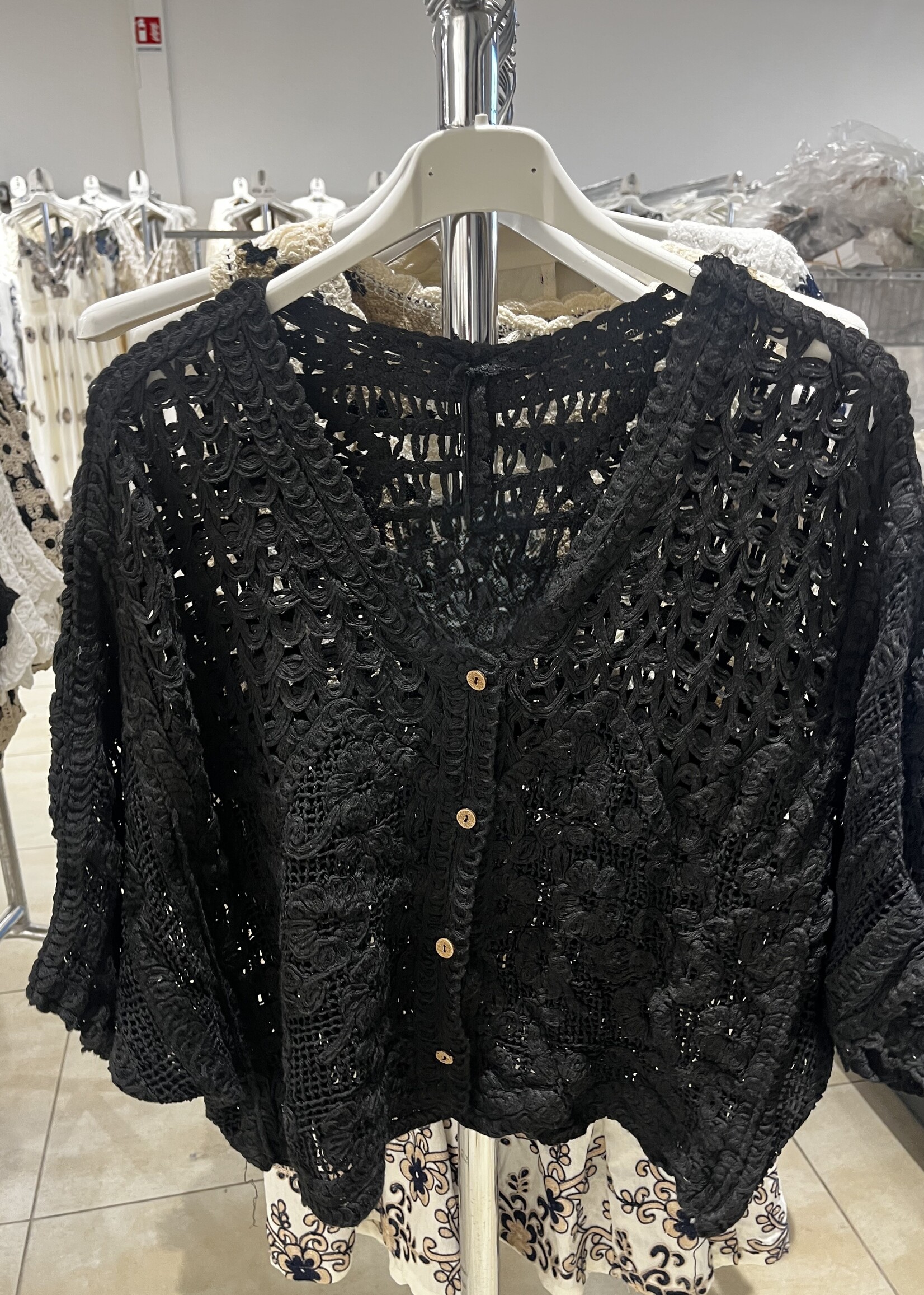 Mixed crochet cardigan +2 colors