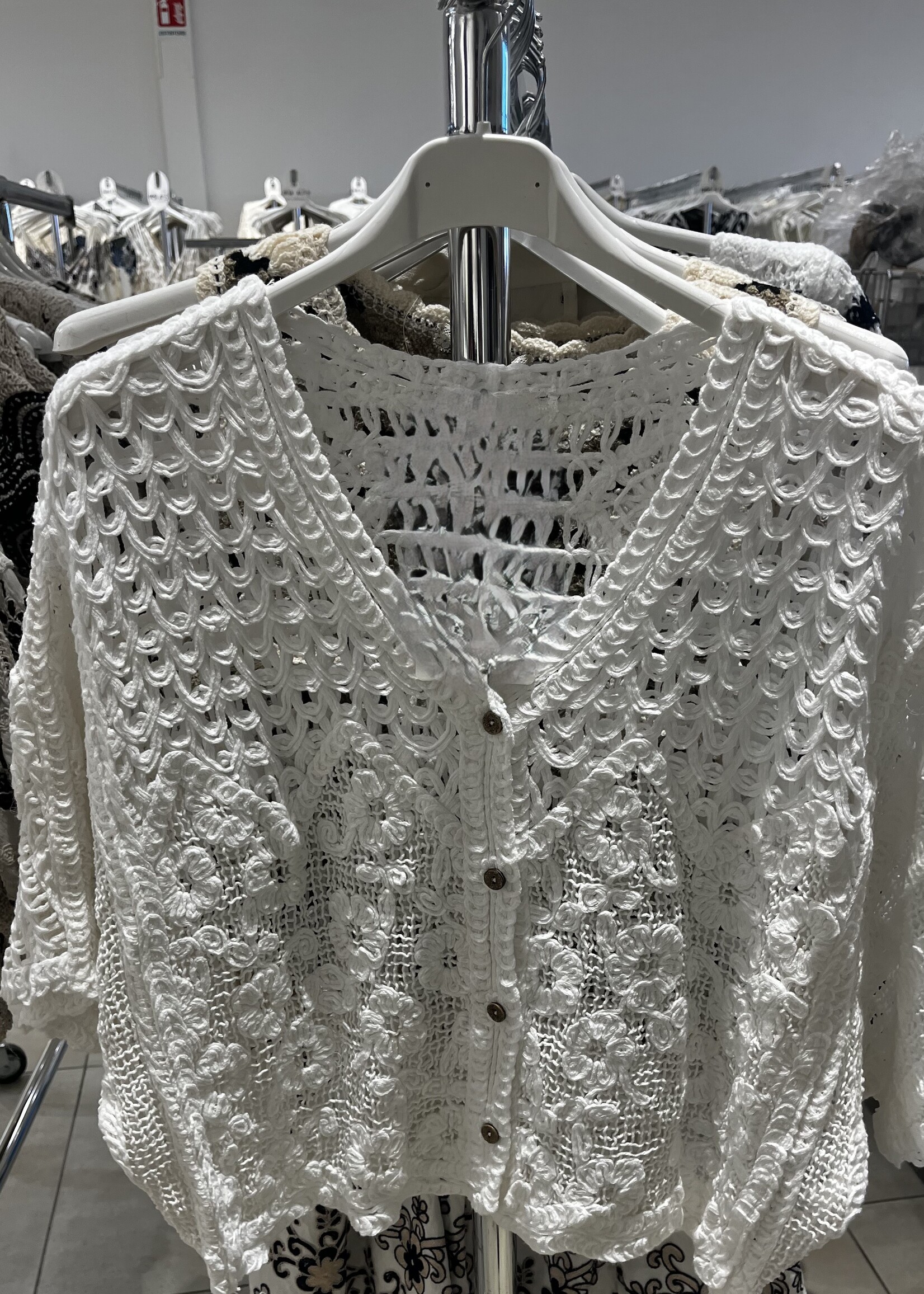 Mixed crochet cardigan +2 colors