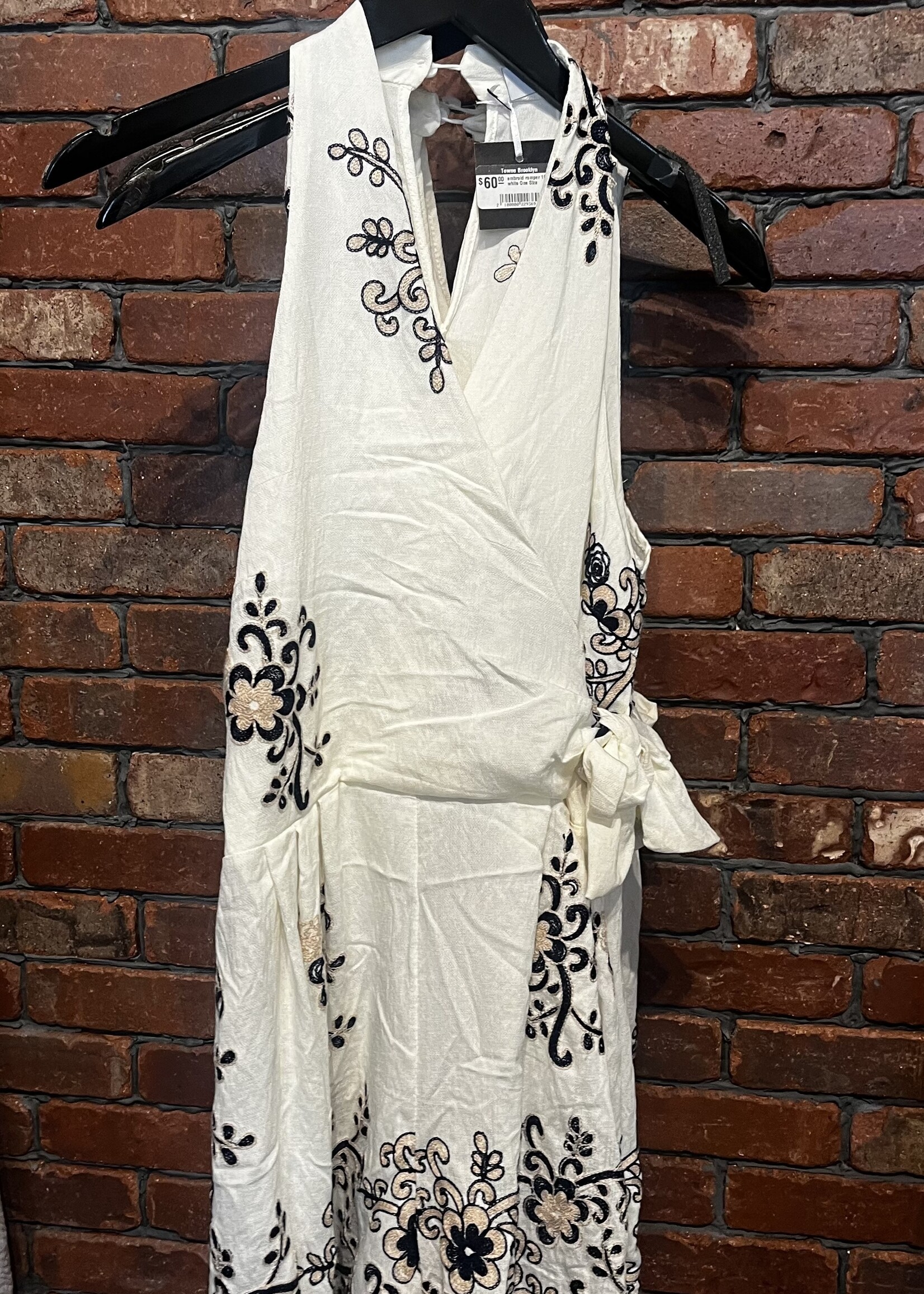 Embroidered romper