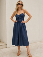 Spaghetti strap midi +3 colors