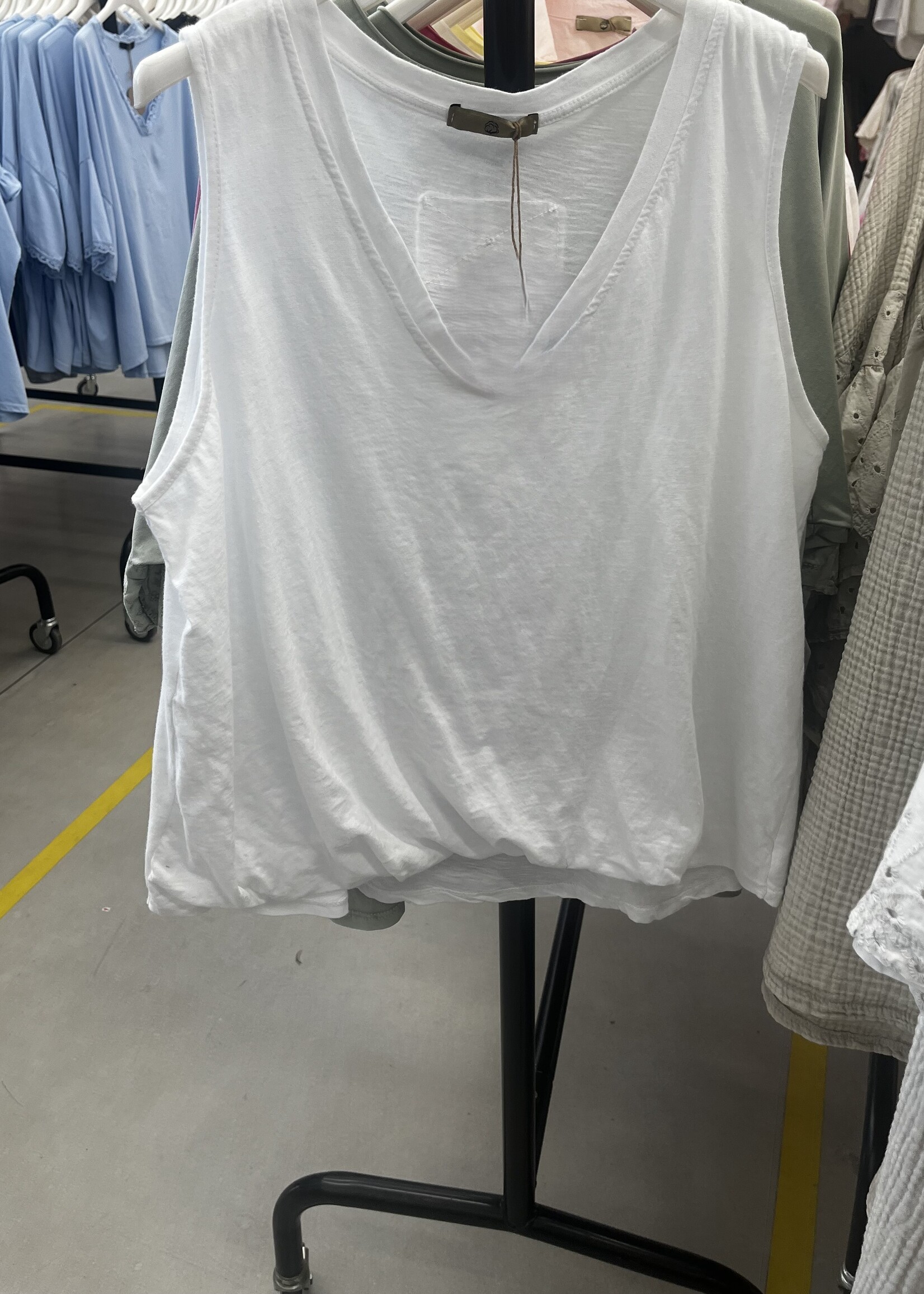 Elastic hem tank +3 colors