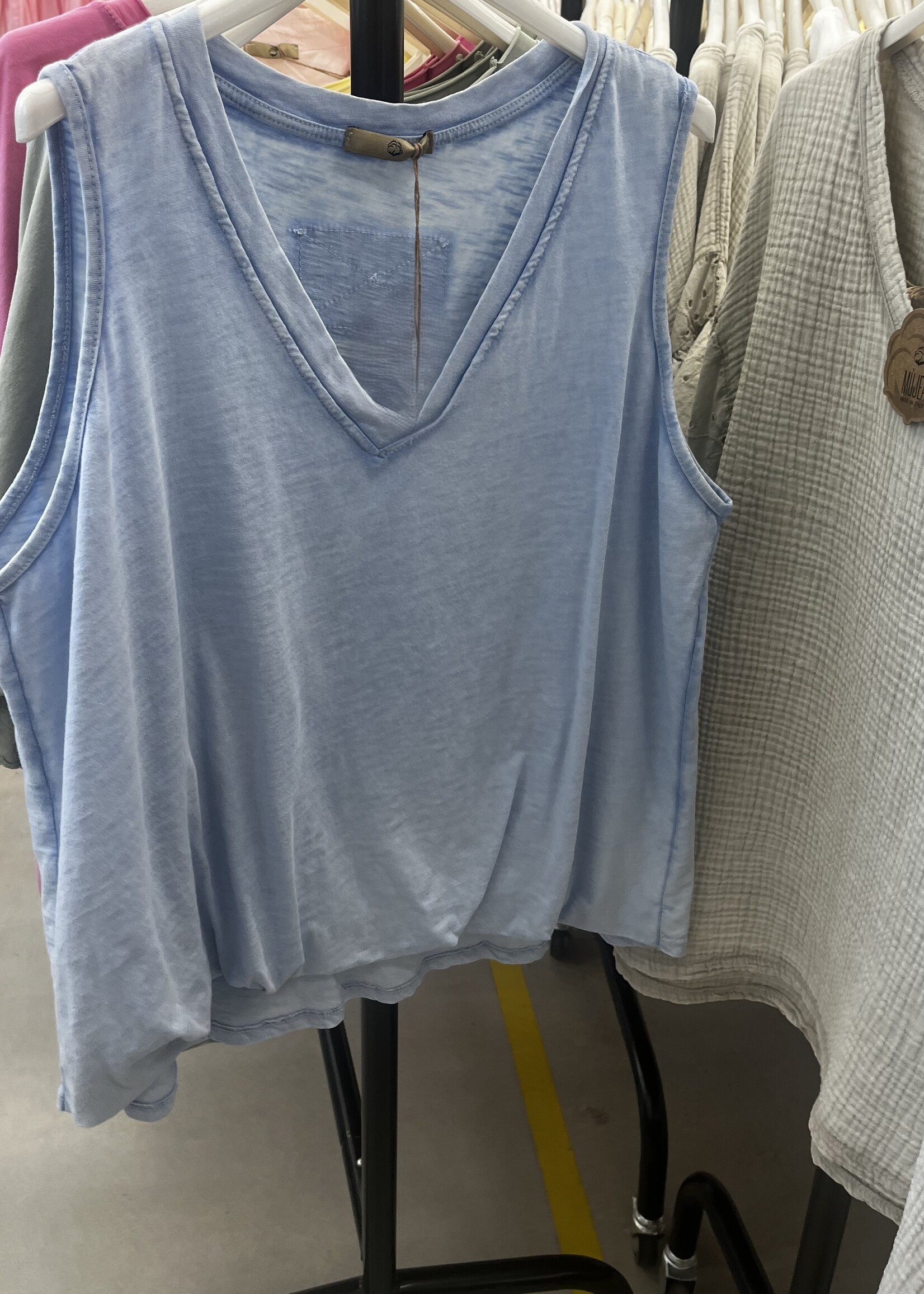 Elastic hem tank +3 colors