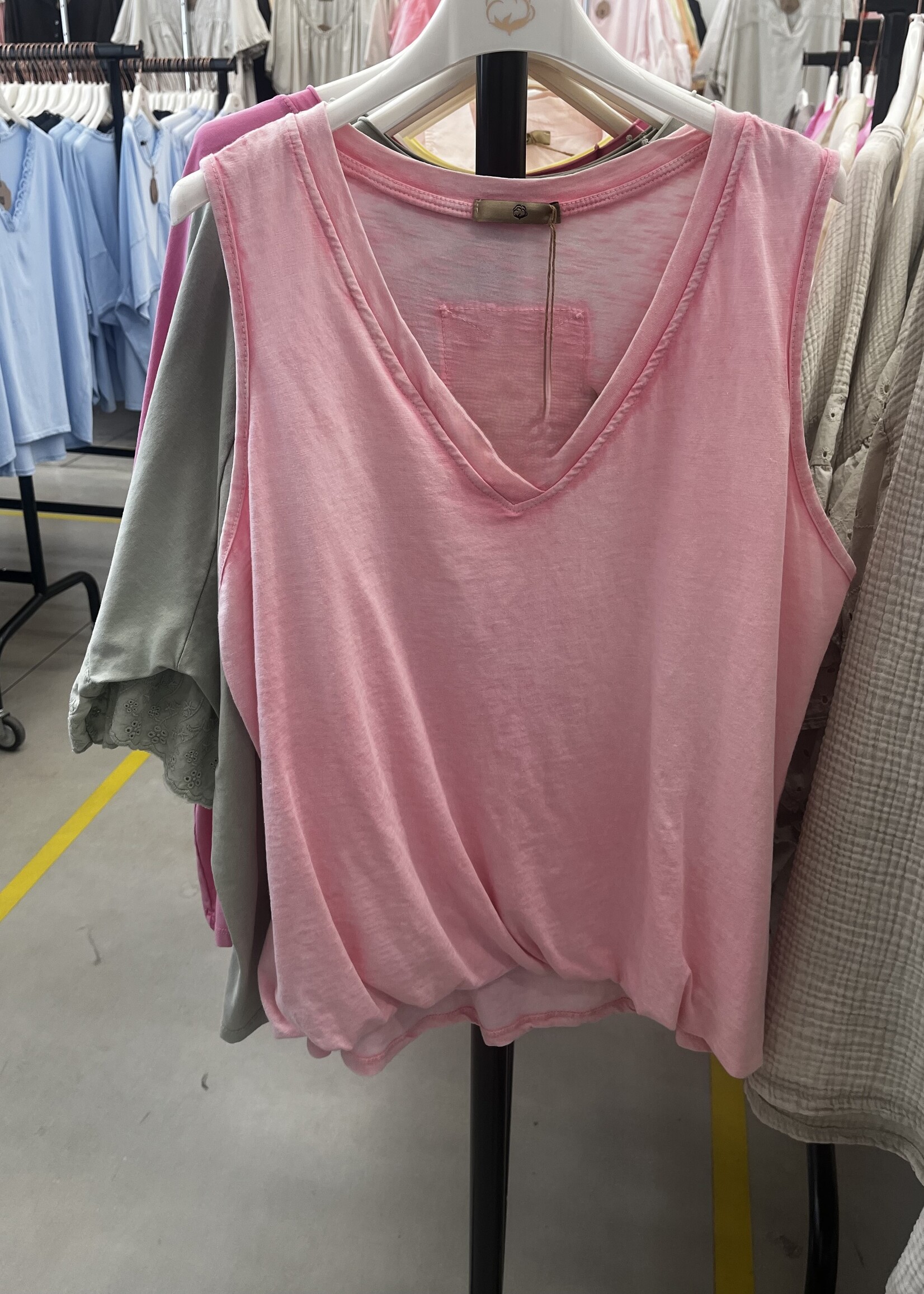 Elastic hem tank +3 colors