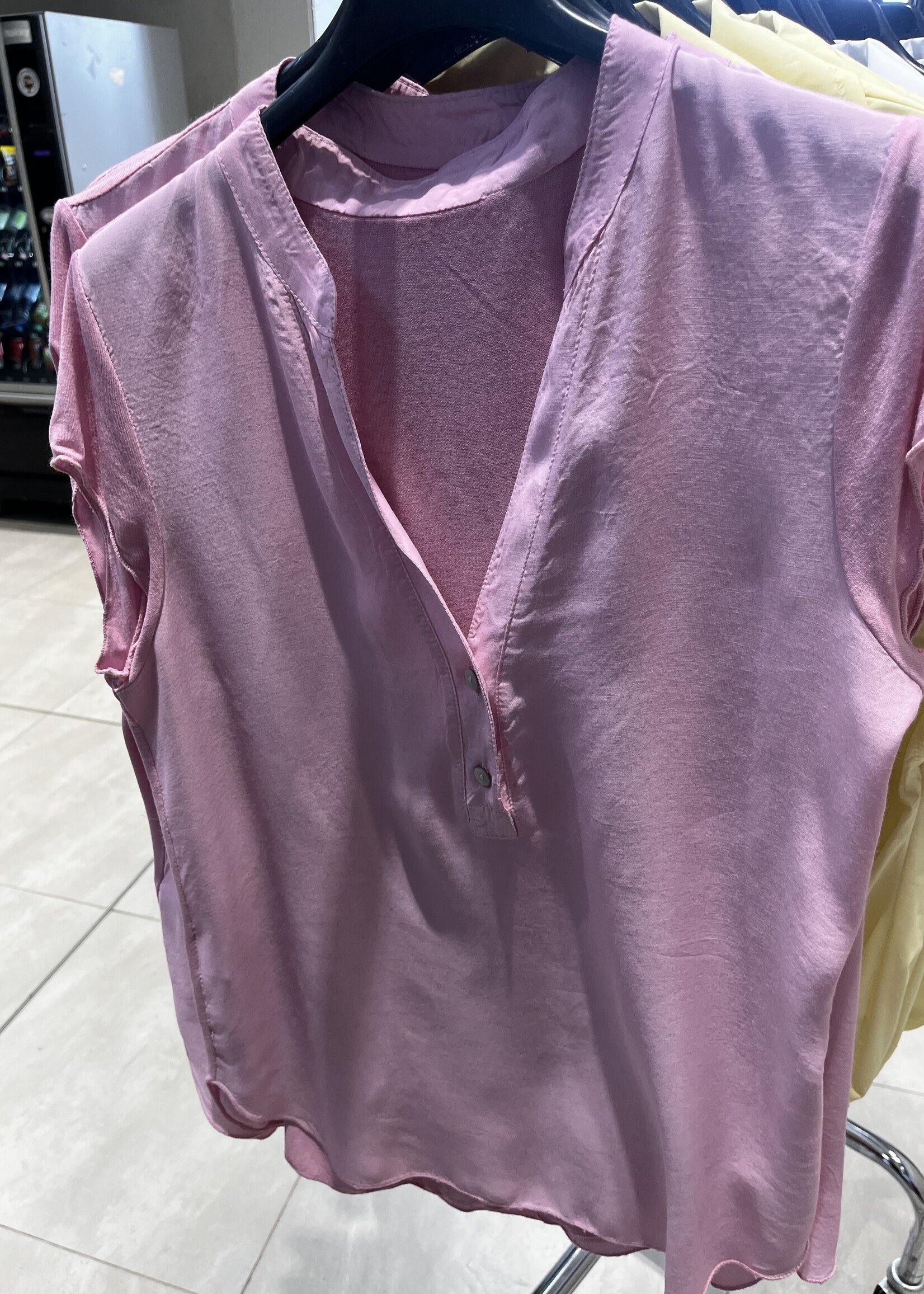 Satin and cotton mix top +3 colors