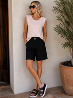 Satin trim tank +2 colors